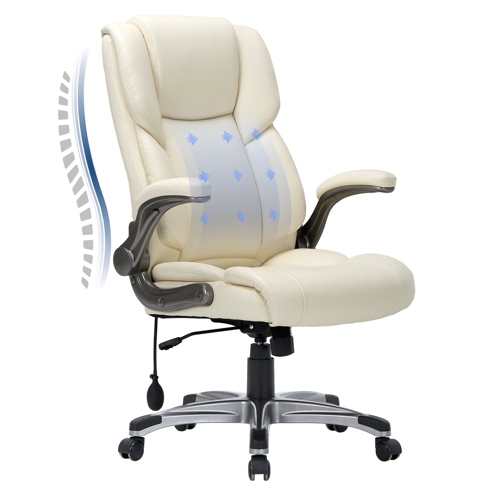 COLAMY Ergonomic Office Chair 300lbs Computer Chair With Inflatable Lumbar Support Model.2822