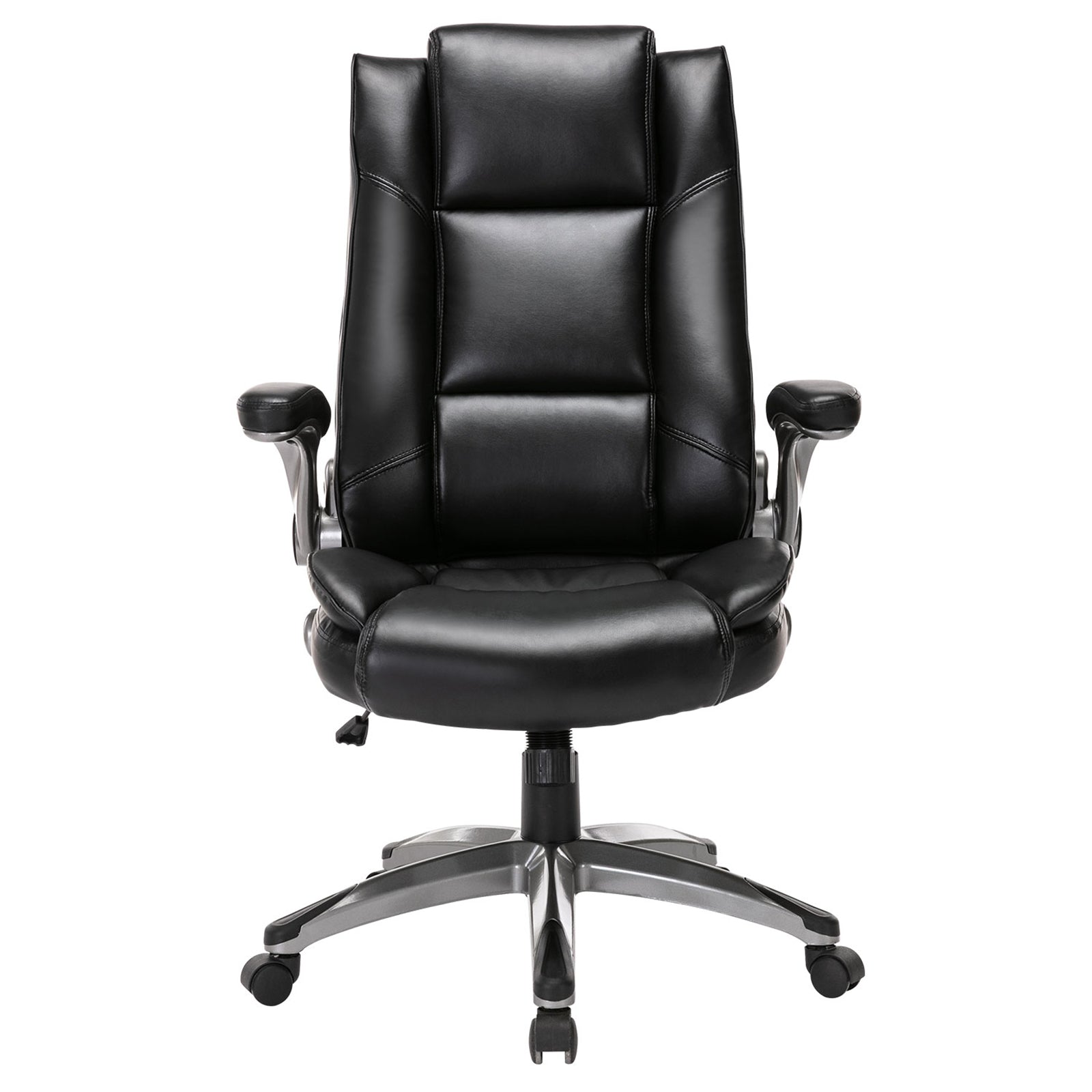 COLAMY 300LBS Ergonomic Lether Office Chair with Flip-up Armrests Model 2199
