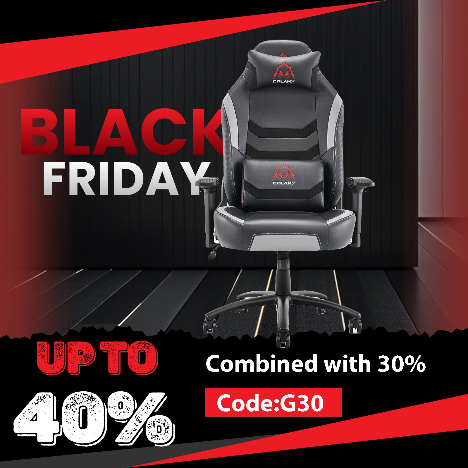 COLAMY 400lbs Capacity Gaming Chair Colamy 91311 Computer Chair