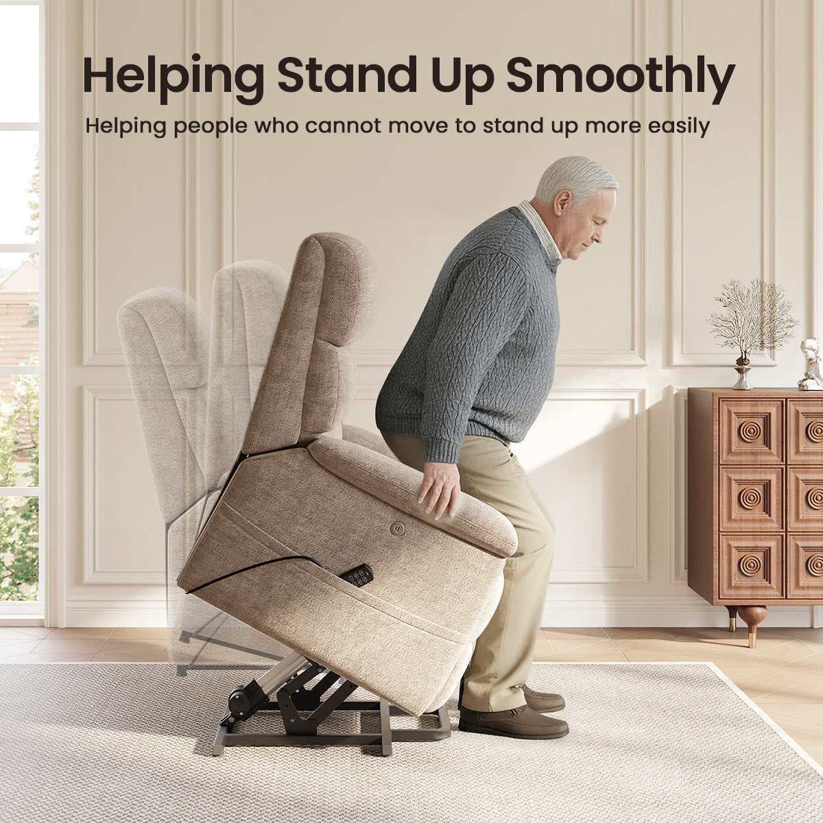 COLAMY ELEVA Power Lift Massage & Heating Chair