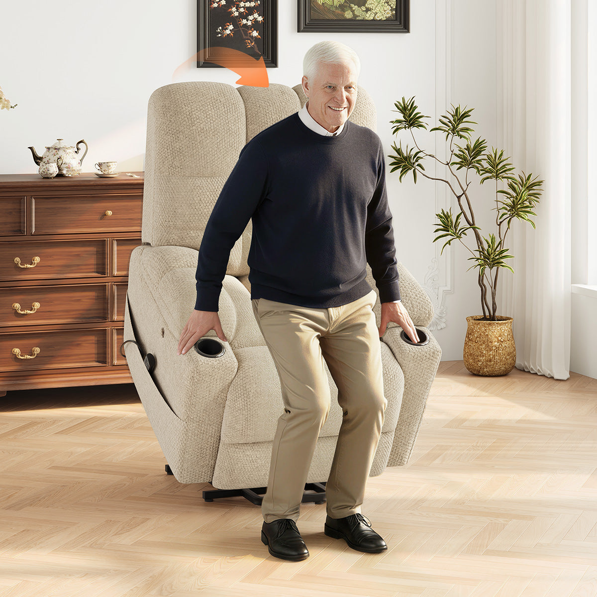 COLAMY SERENE Power Lift Recliner Massage Chair