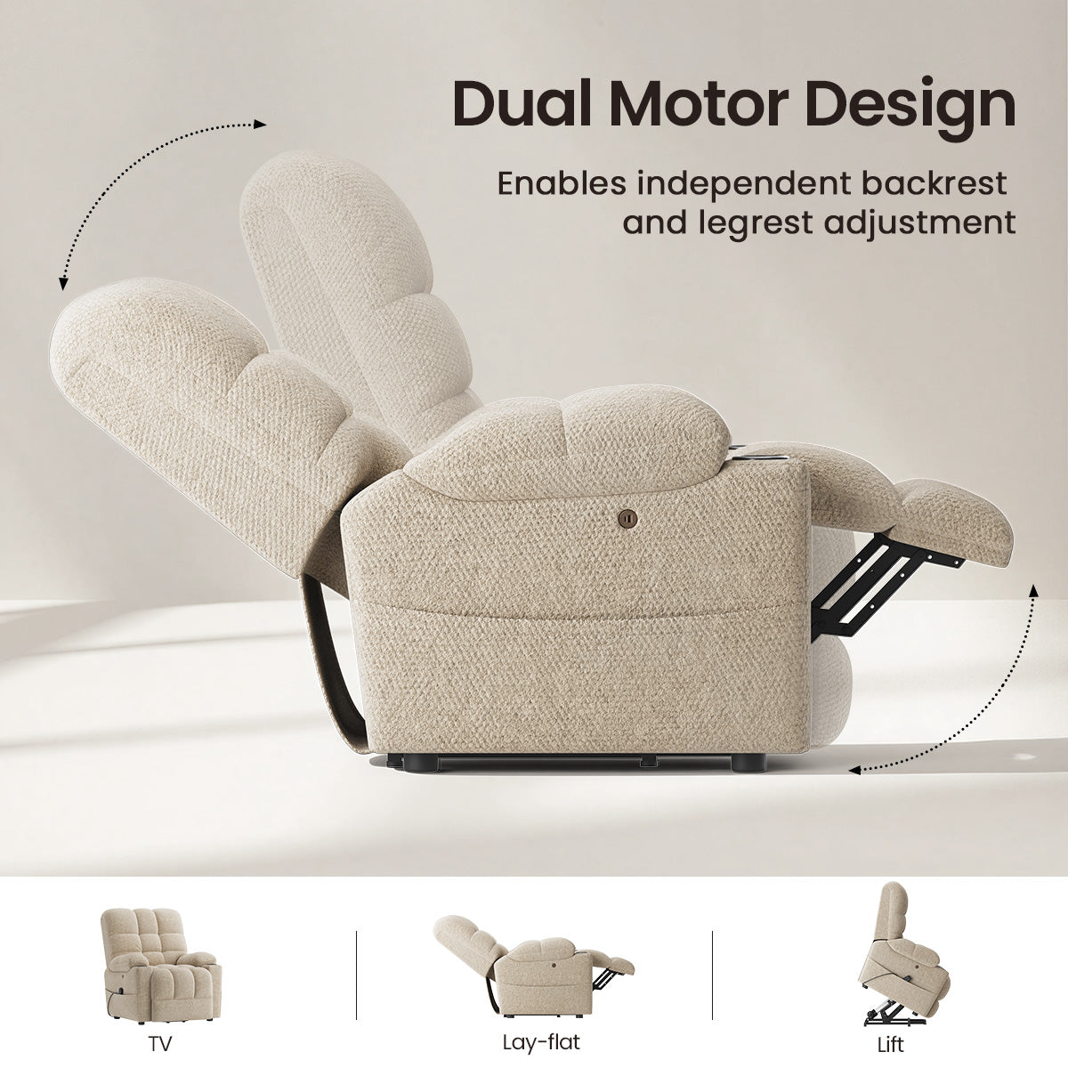 COLAMY SERENE Power Lift Recliner Massage Chair