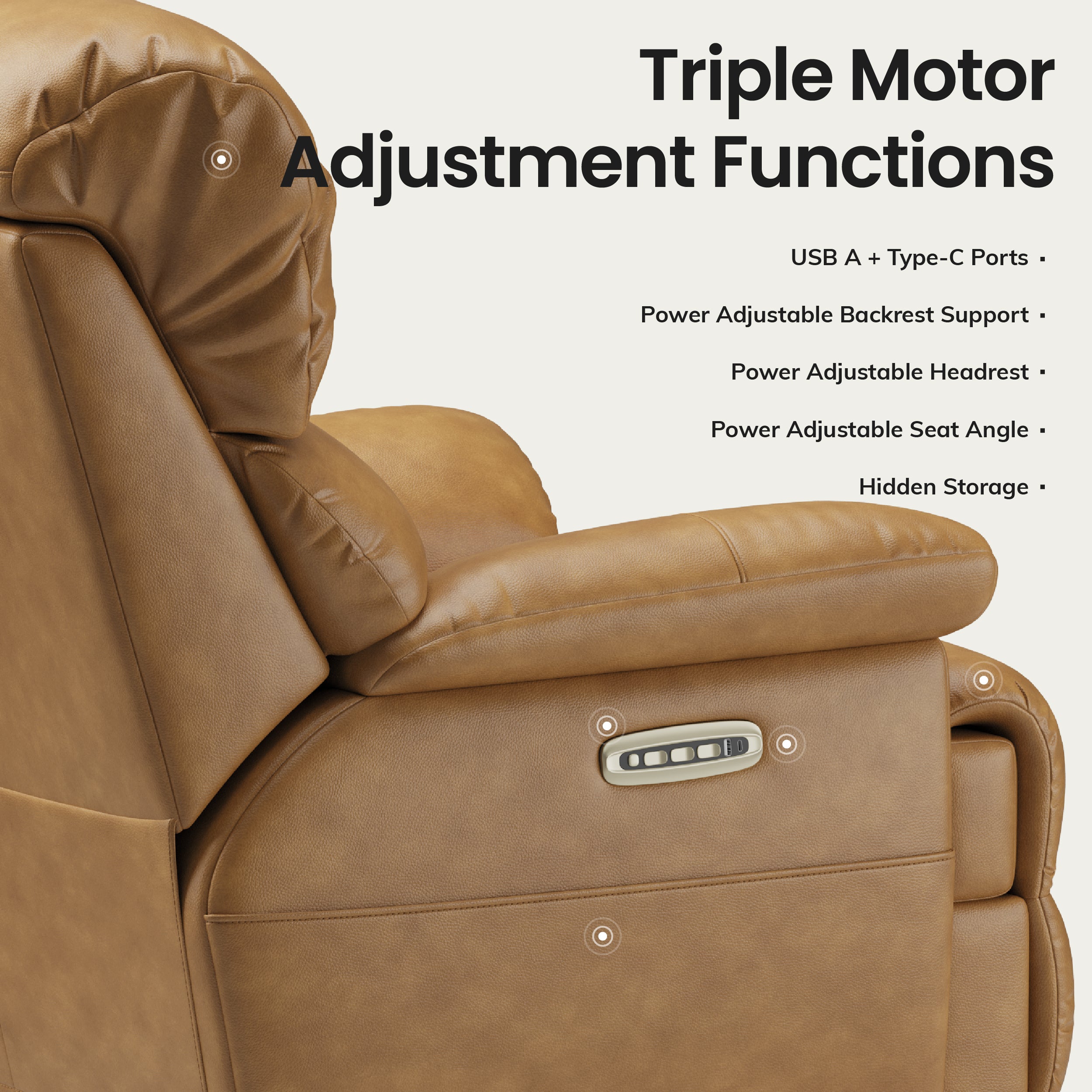 COLAMY FLEX Full-Power Adjustable Recliner