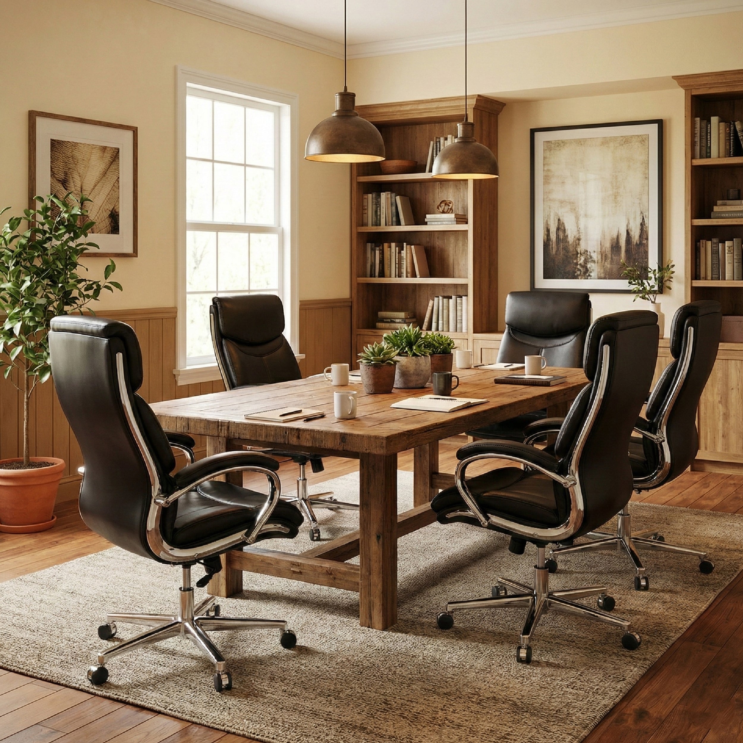 COLAMY MARCUS One-Piece Setup Swivel Office Chair