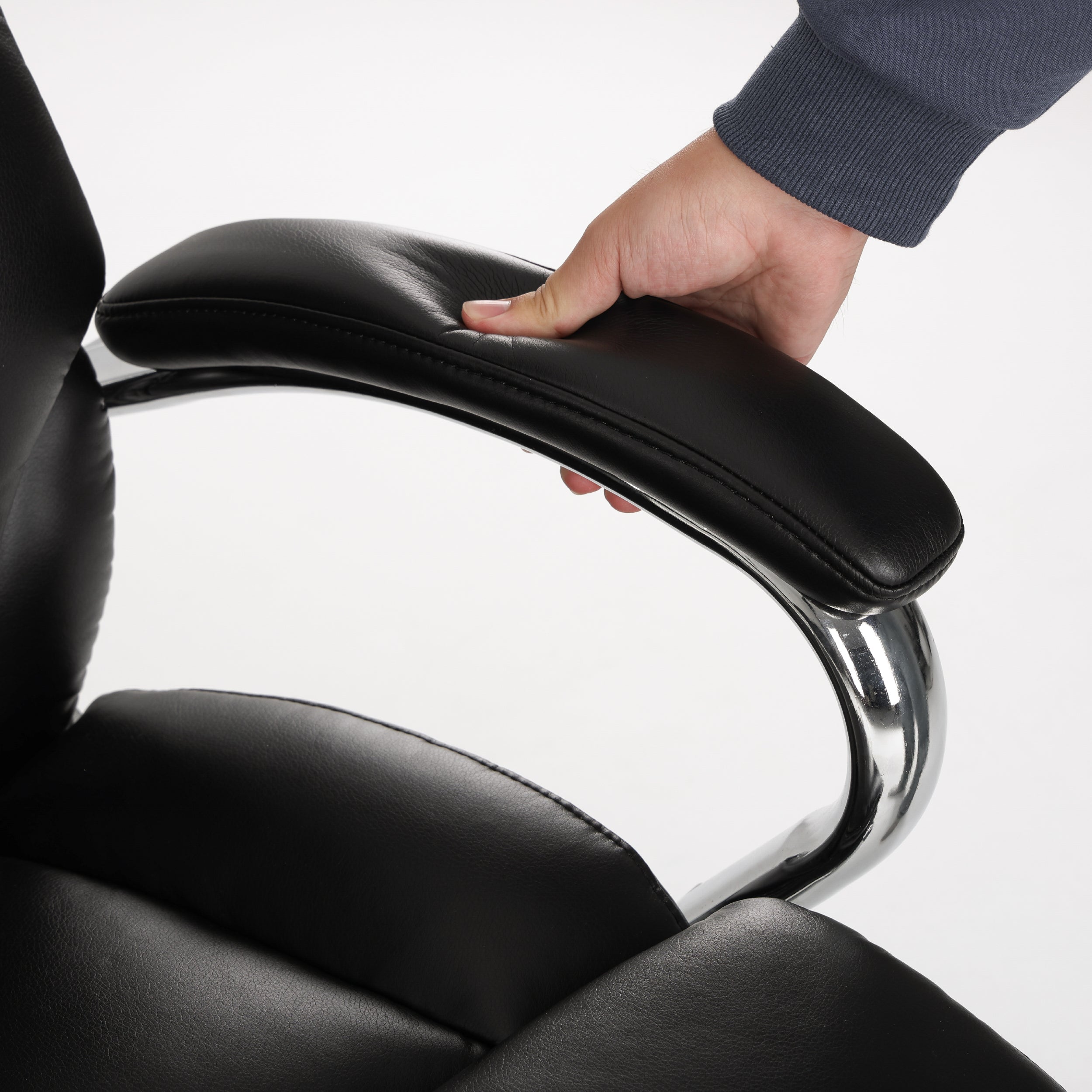 COLAMY MARCUS One-Piece Setup Swivel Office Chair