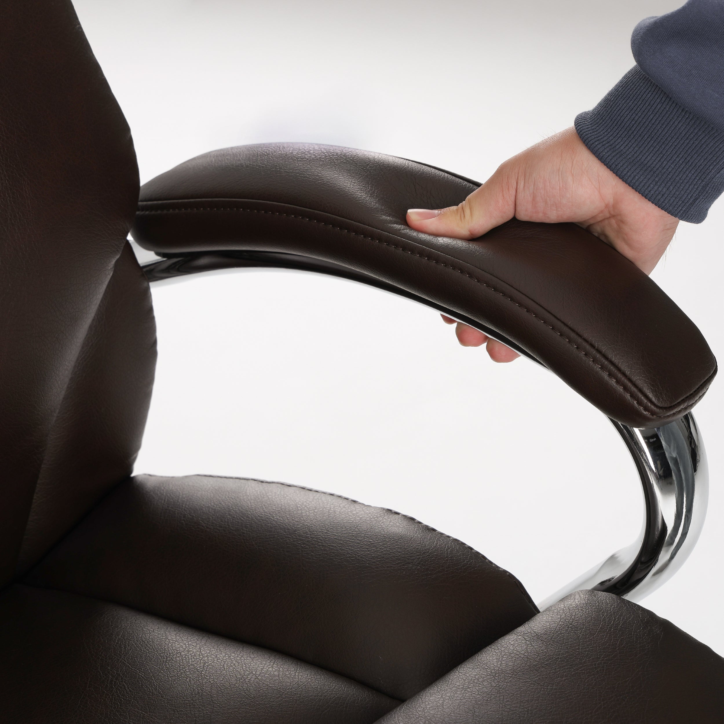 COLAMY MARCUS One-Piece Setup Swivel Office Chair