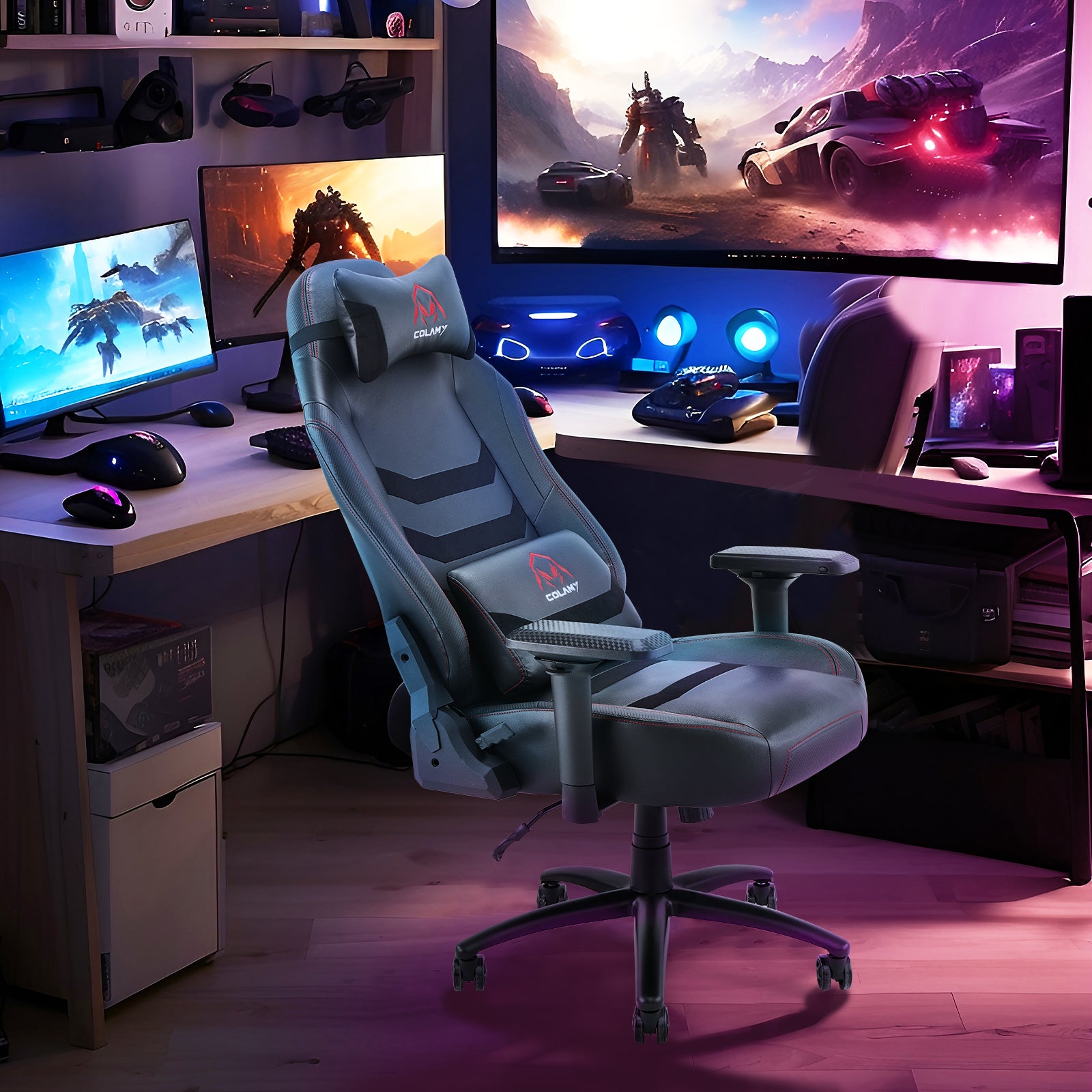 [Clearance Sale] COLAMY 400lbs Big & Tall Gaming Chair Ergonomic Computer  Chair Model.91311