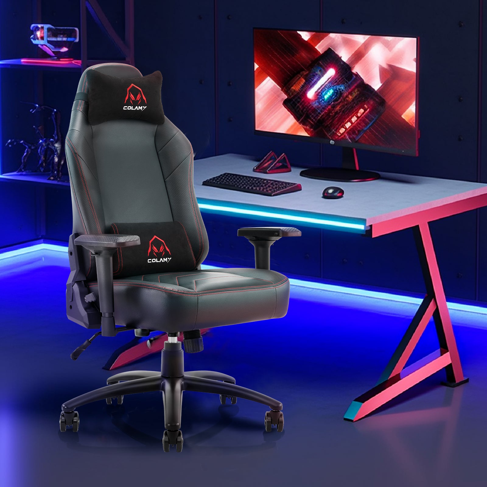 Colamy Ergonomic Big And Tall 350lbs Gaming Chair: Designed For Gamers 