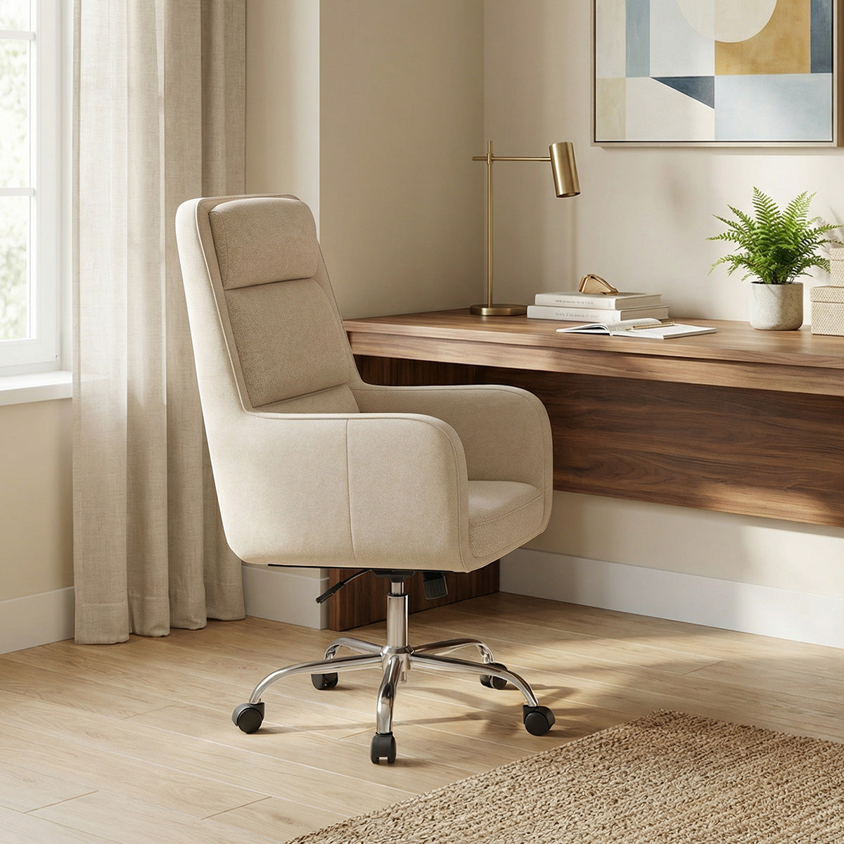 COLAMY COCOON High-Load Cloud Comfort Swivel Office Chair for Home & Beyond