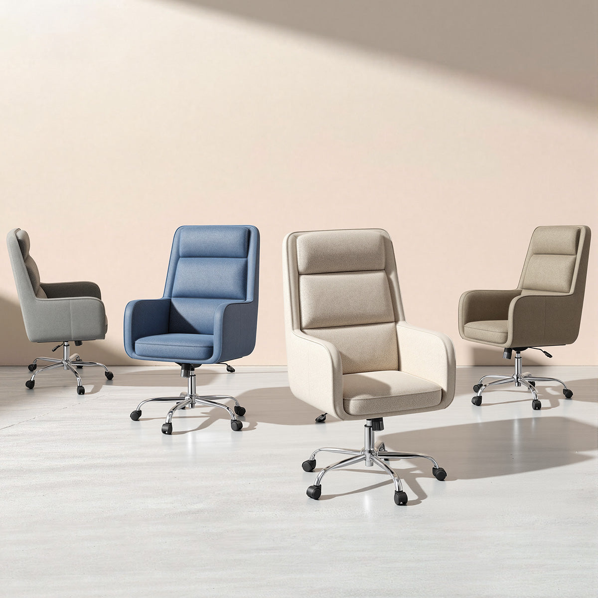 COLAMY COCOON High-Load Cloud Comfort Swivel Office Chair for Home & Beyond