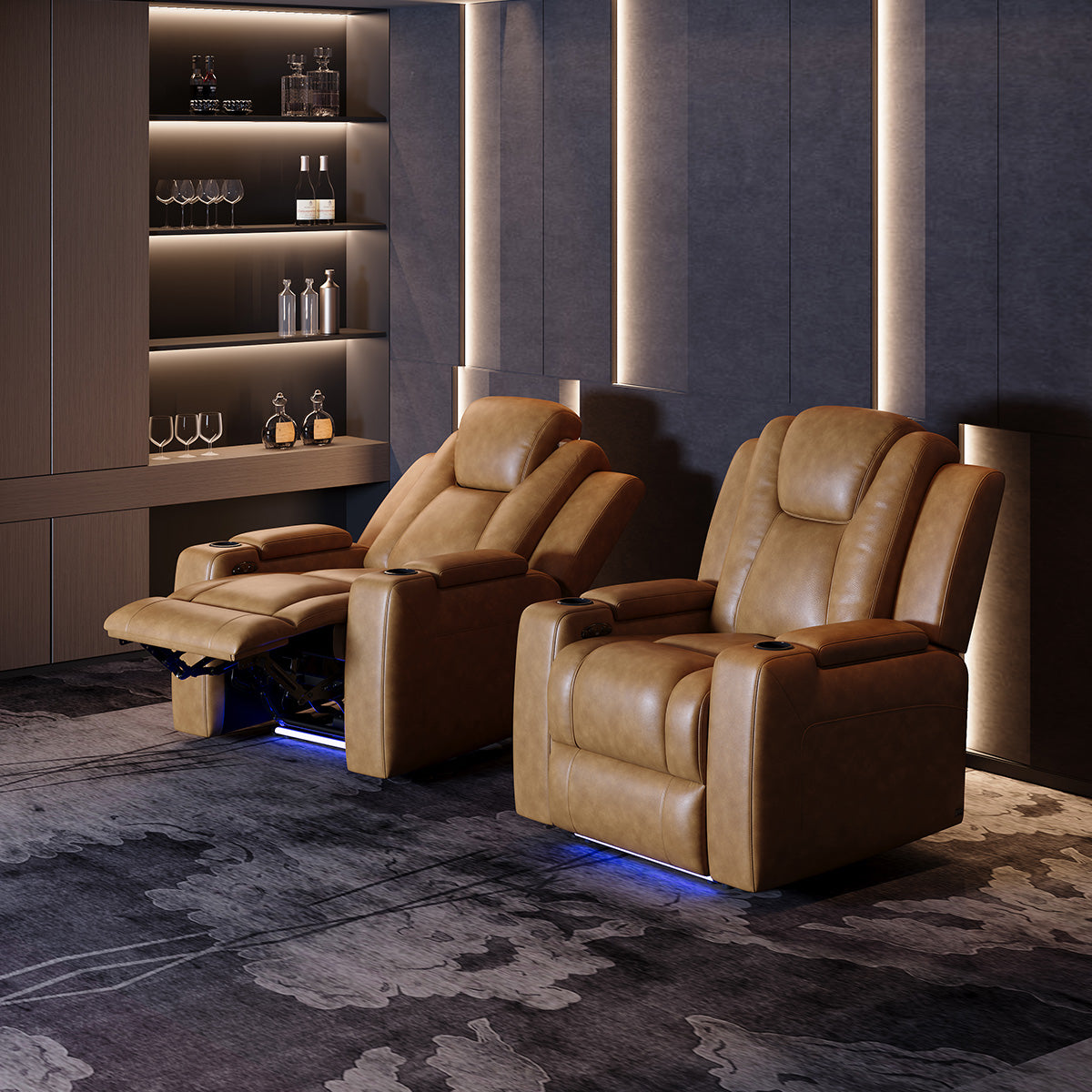 COLAMY SERENO Full-Power Adjustable Recliner Sofa