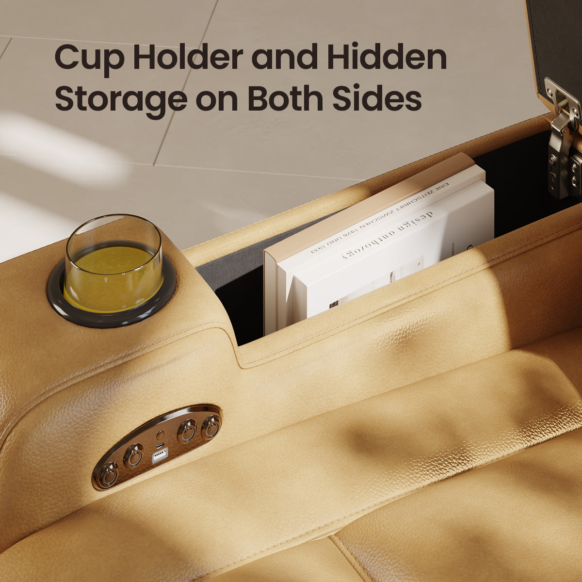 COLAMY SERENO Full-Power Adjustable Recliner Sofa