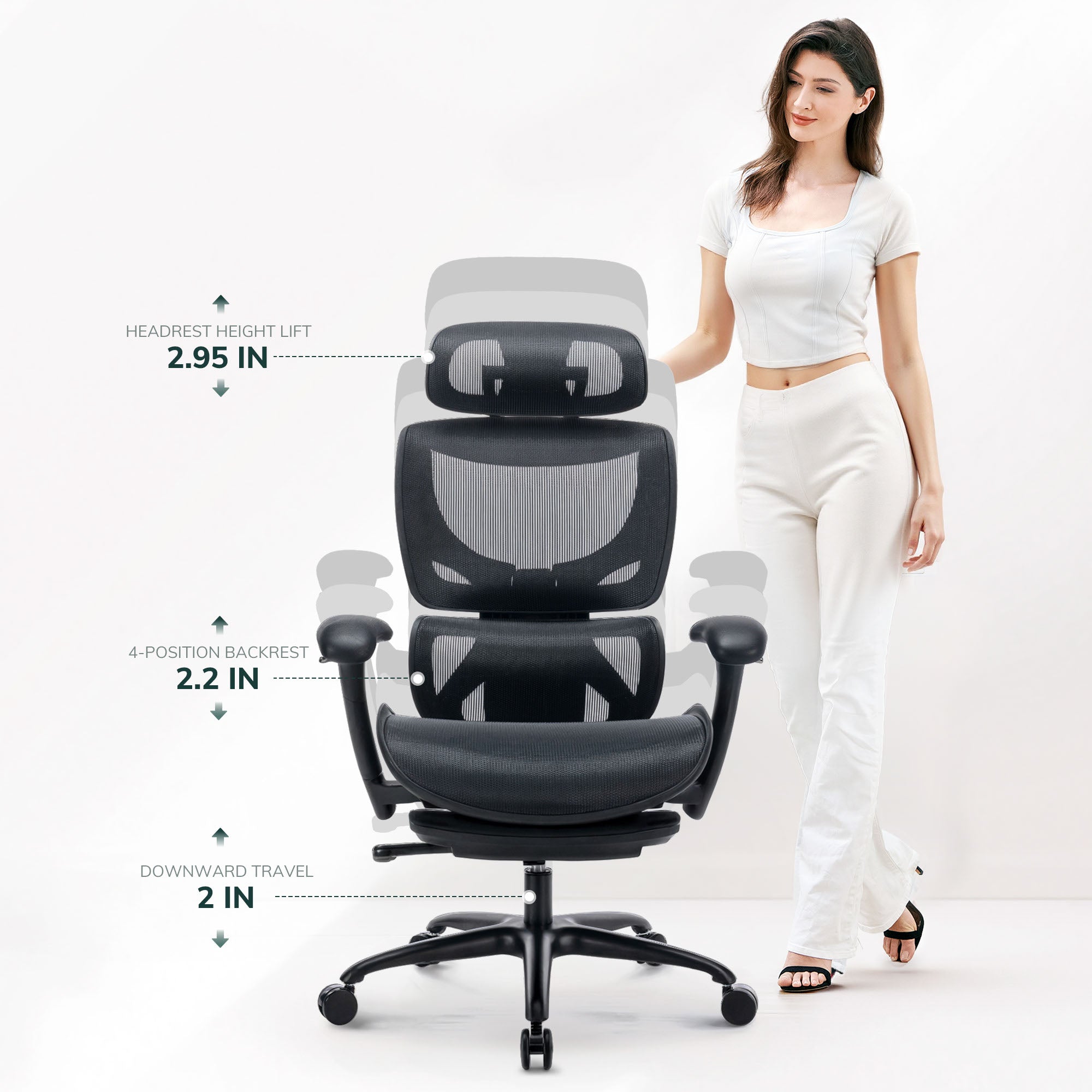 COLAMY AERIX Futuristic Mesh Ergonomic Office Chair
