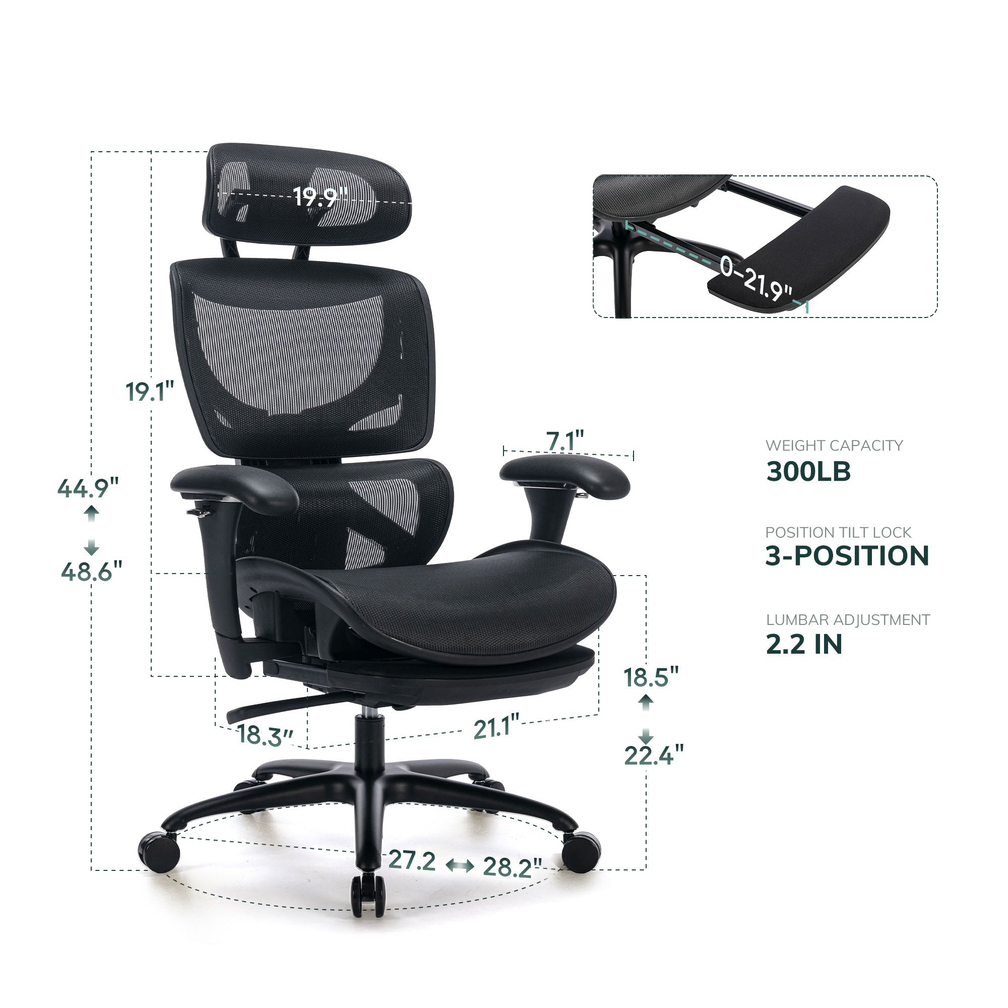 COLAMY AERIX Futuristic Mesh Ergonomic Office Chair