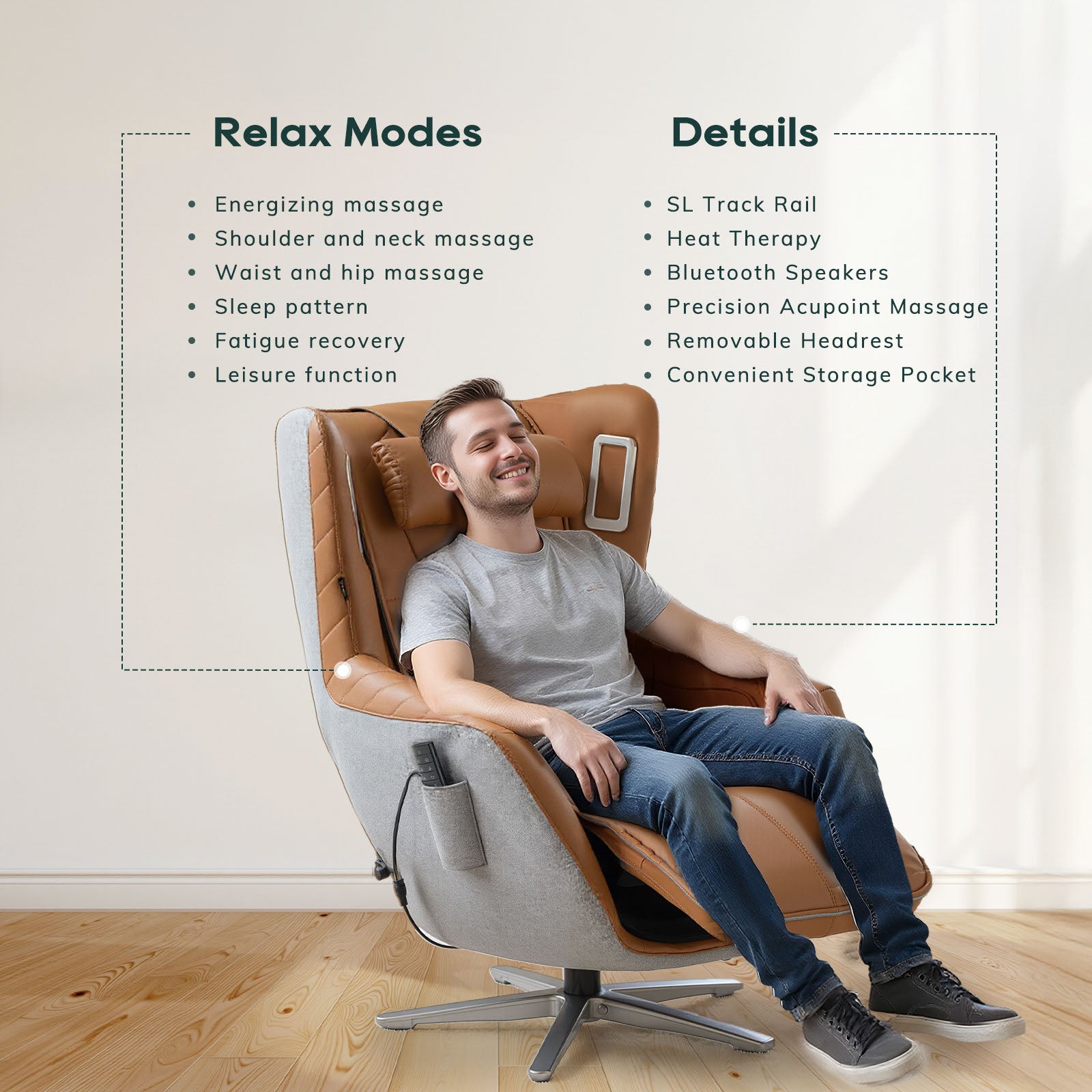 COLAMY ELOVA Contemporary Smart Massage Chair