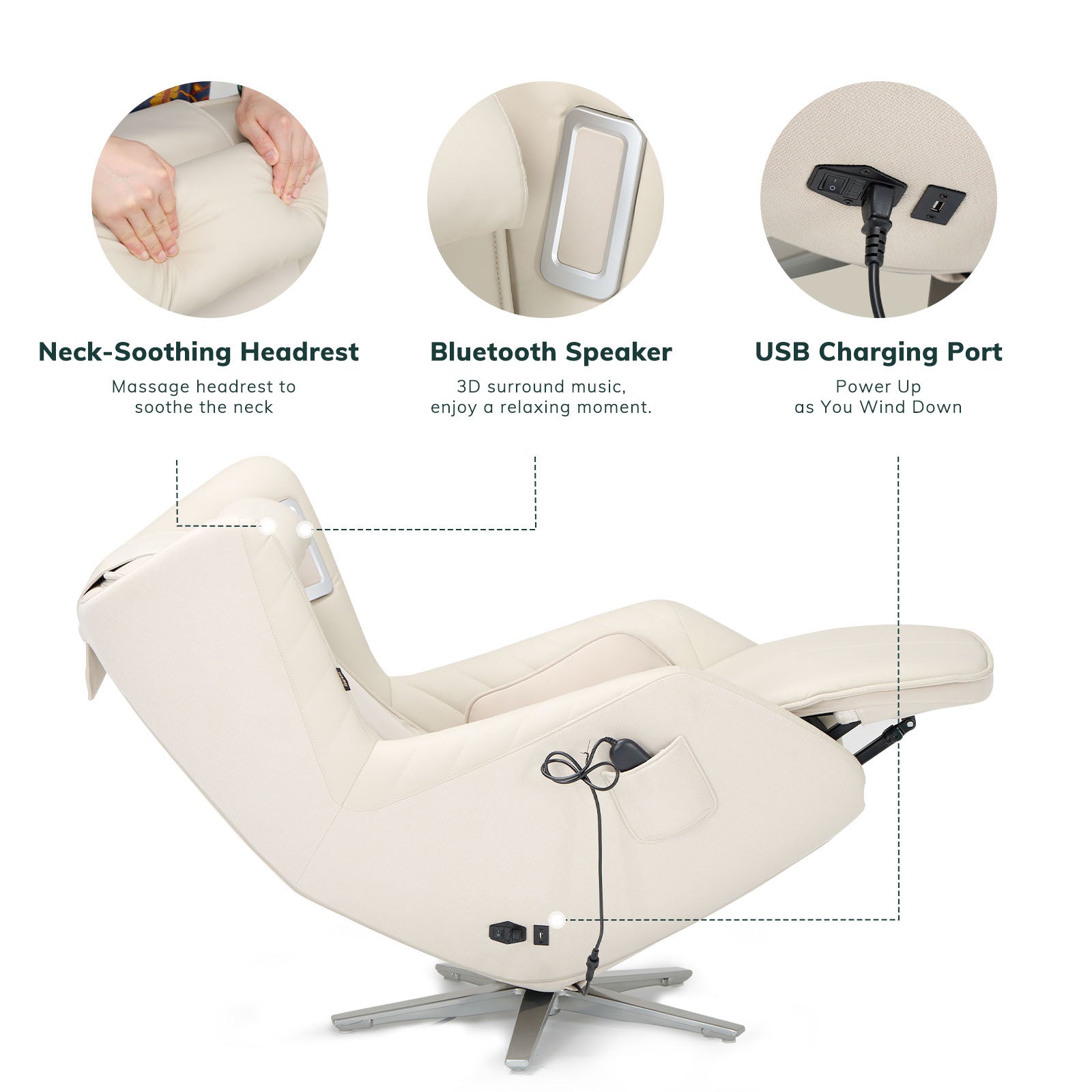 COLAMY ELOVA Contemporary Smart Massage Chair