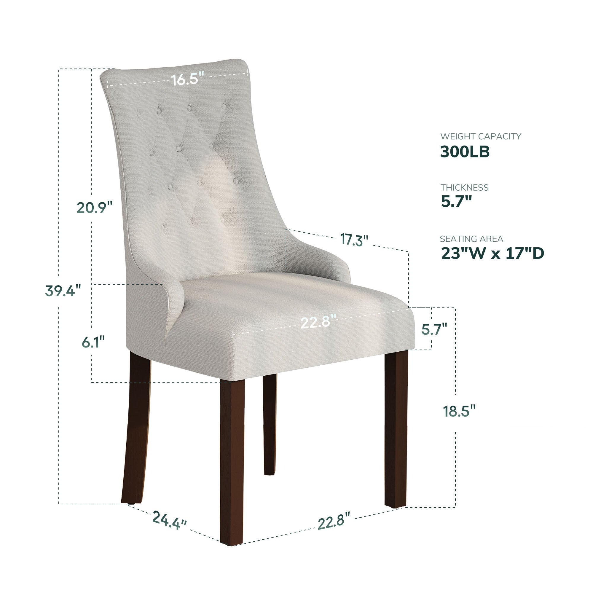 COLAMY SELENE Classic Elegance Dining Chair