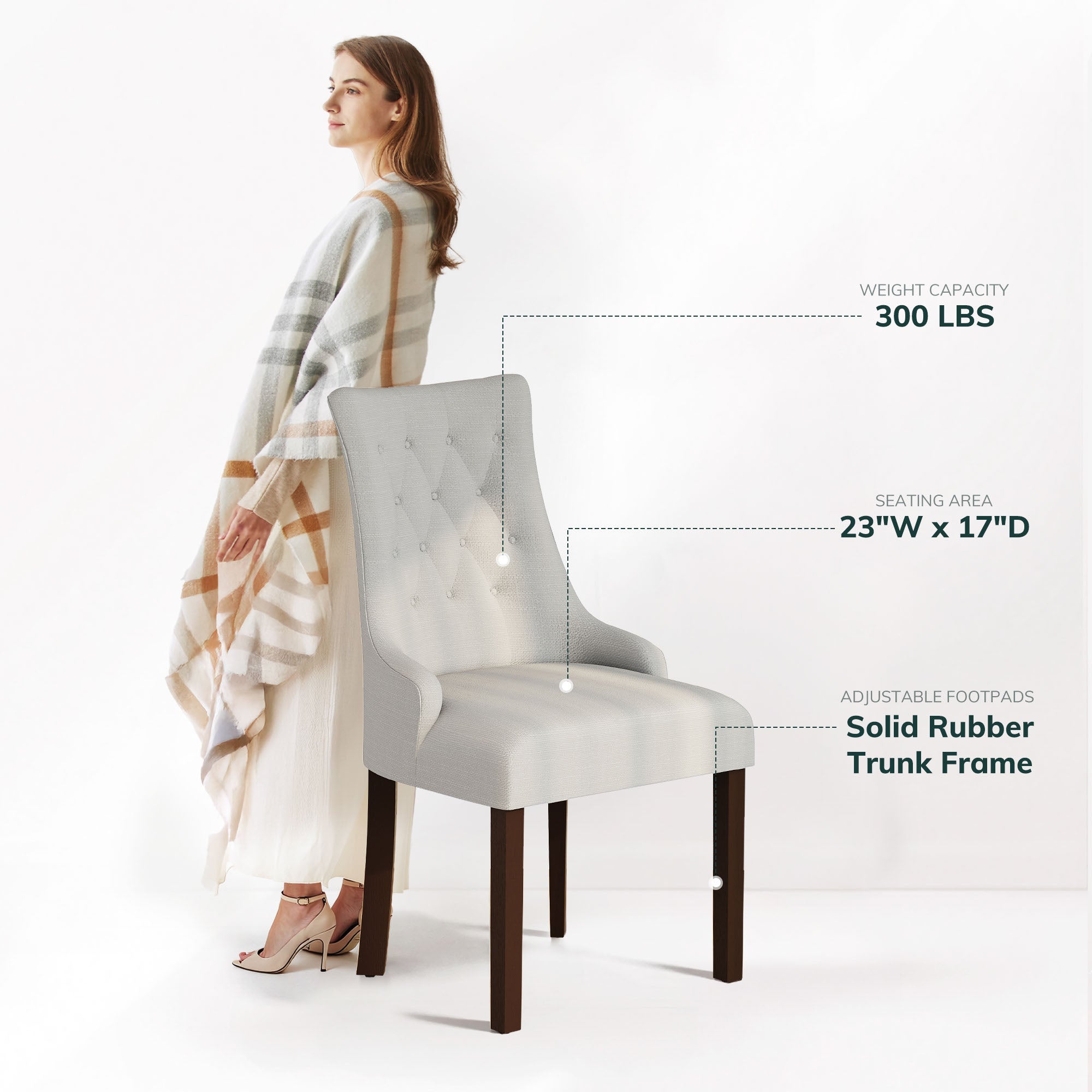 COLAMY SELENE Classic Elegance Dining Chair