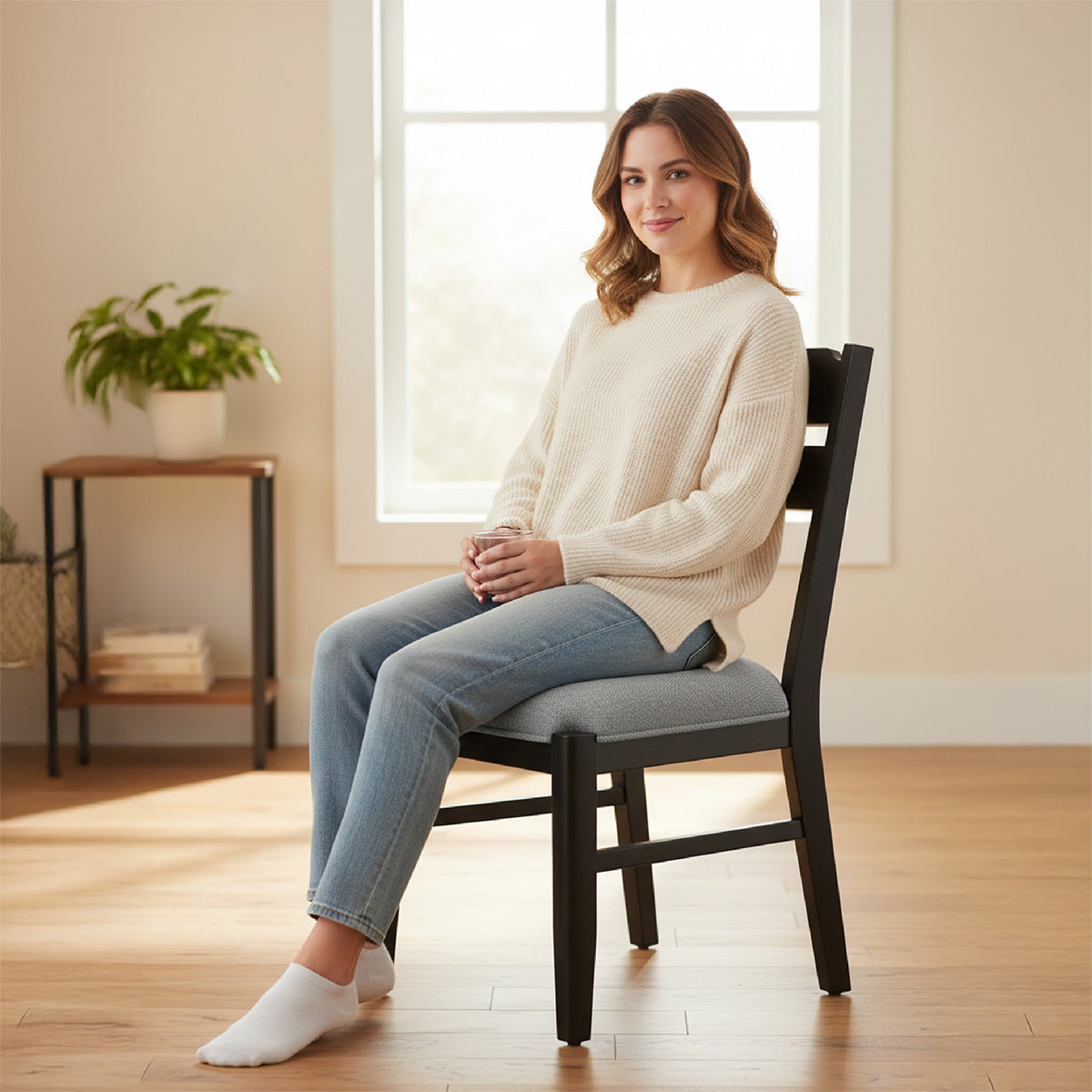 COLAMY ALVA Minimalist Bentwood Dining Chair