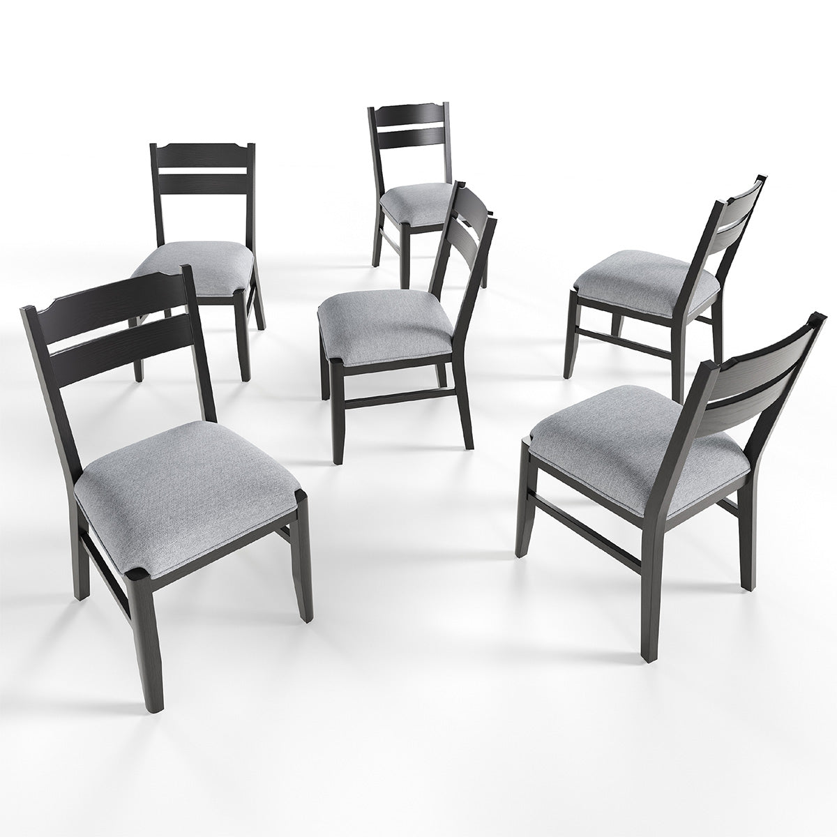 COLAMY ALVA Minimalist Bentwood Dining Chair