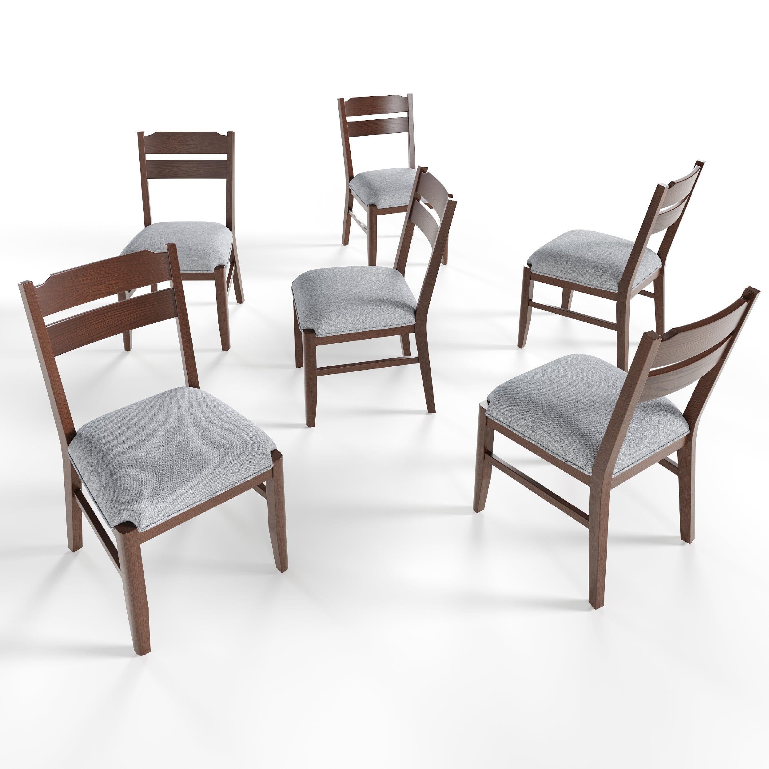 COLAMY ALVA Minimalist Bentwood Dining Chair