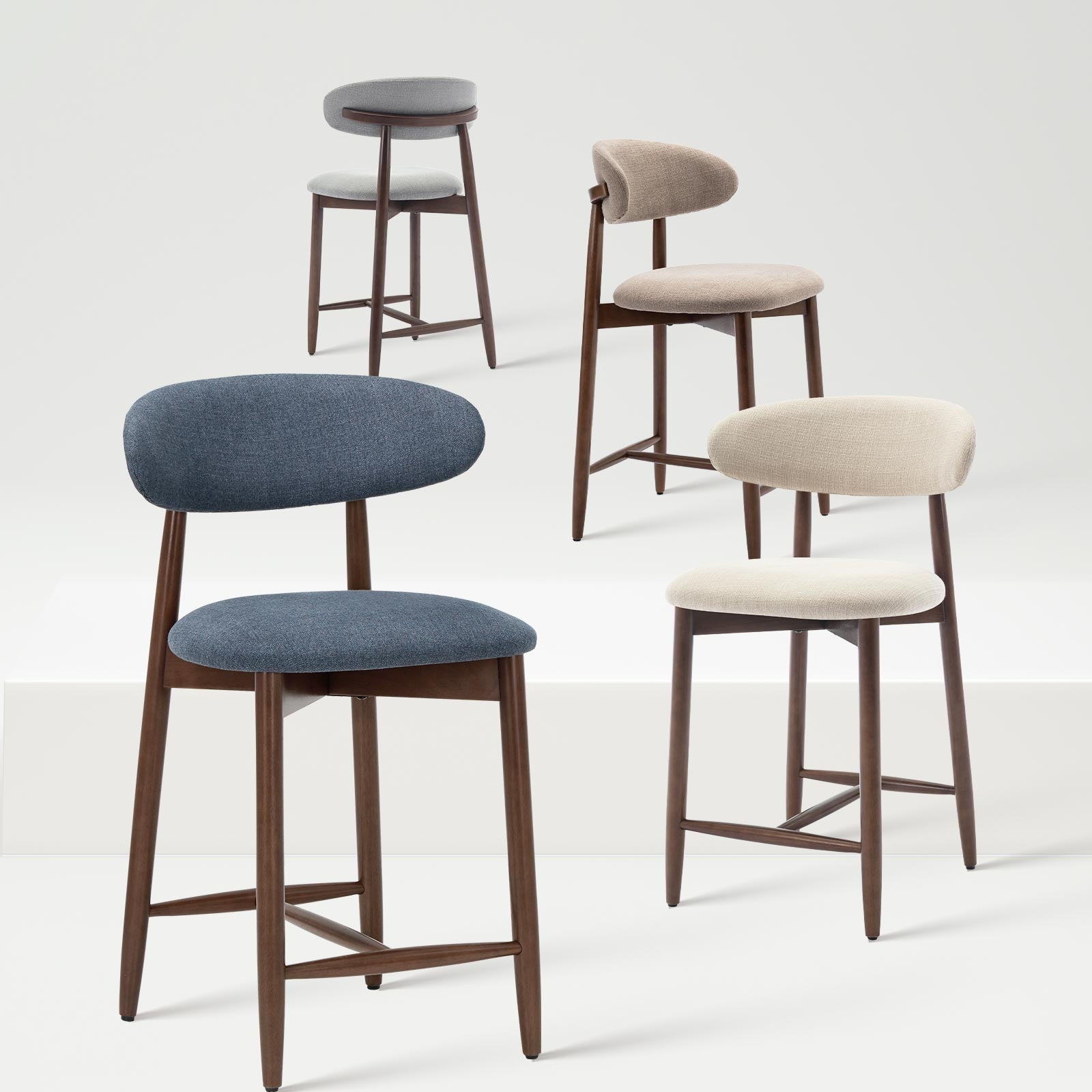COLAMY ARLA Scandi Minimalist Dining Chair