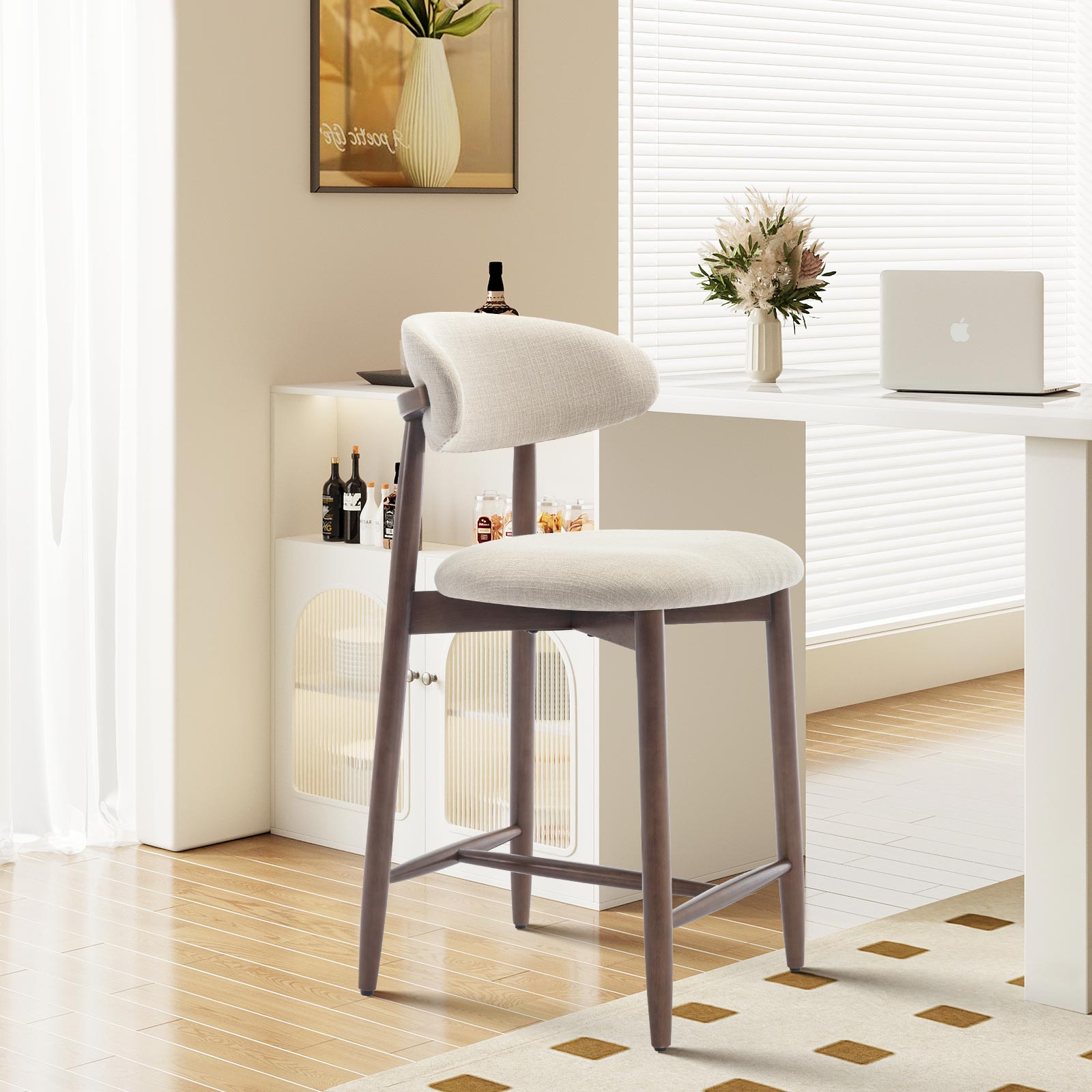 COLAMY ARLA Scandi Minimalist Dining Chair