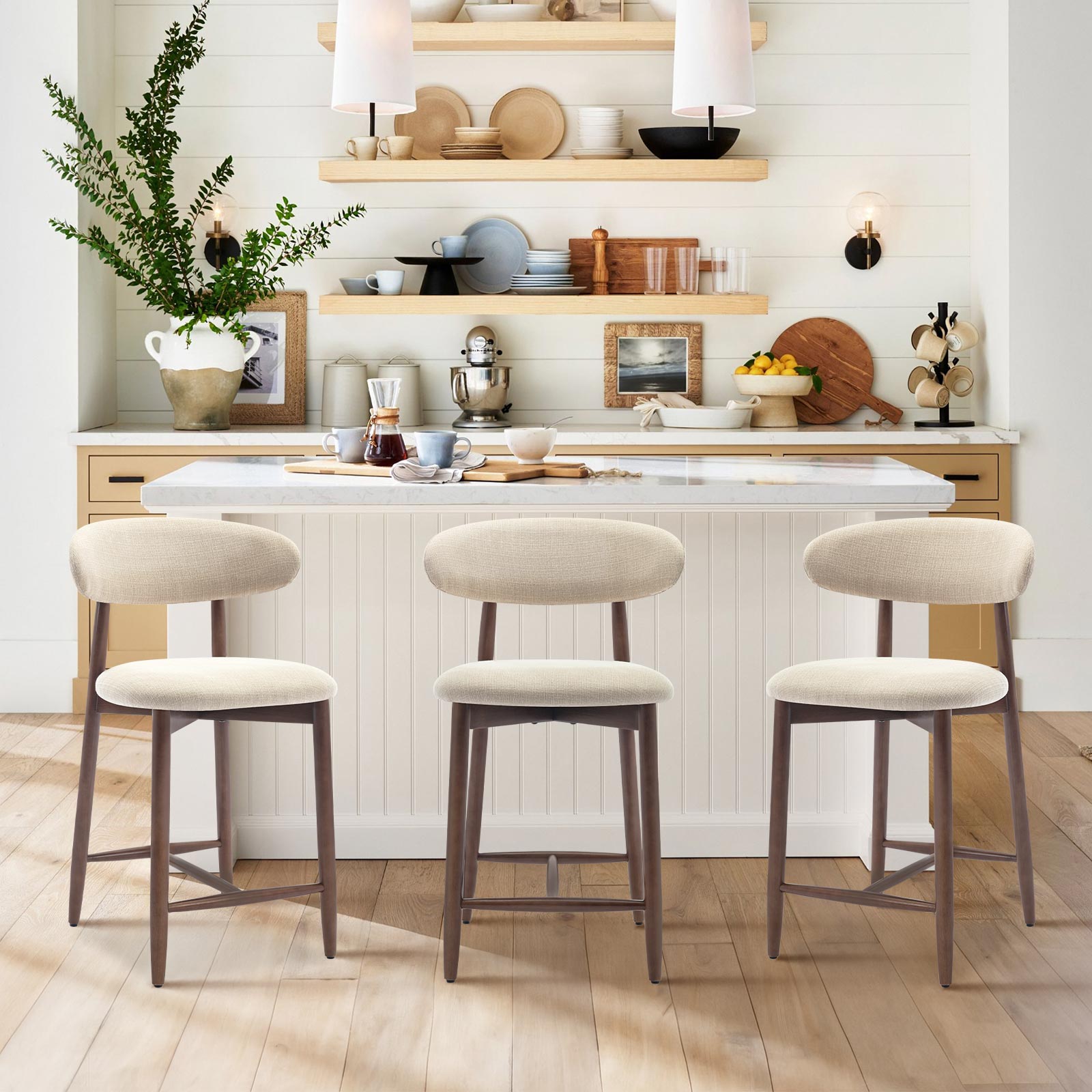 COLAMY ARLA Scandi Minimalist Dining Chair