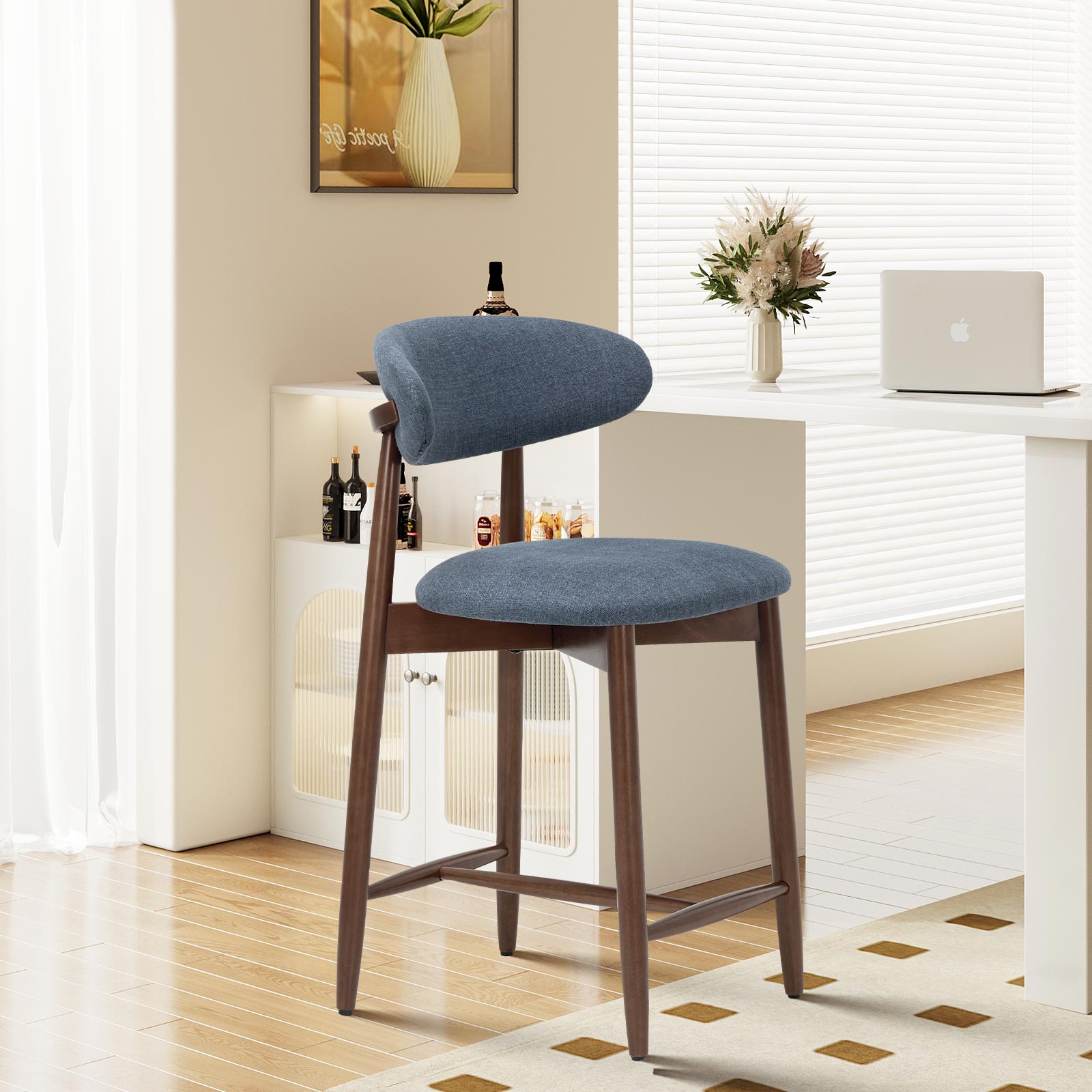 COLAMY ARLA Scandi Minimalist Dining Chair
