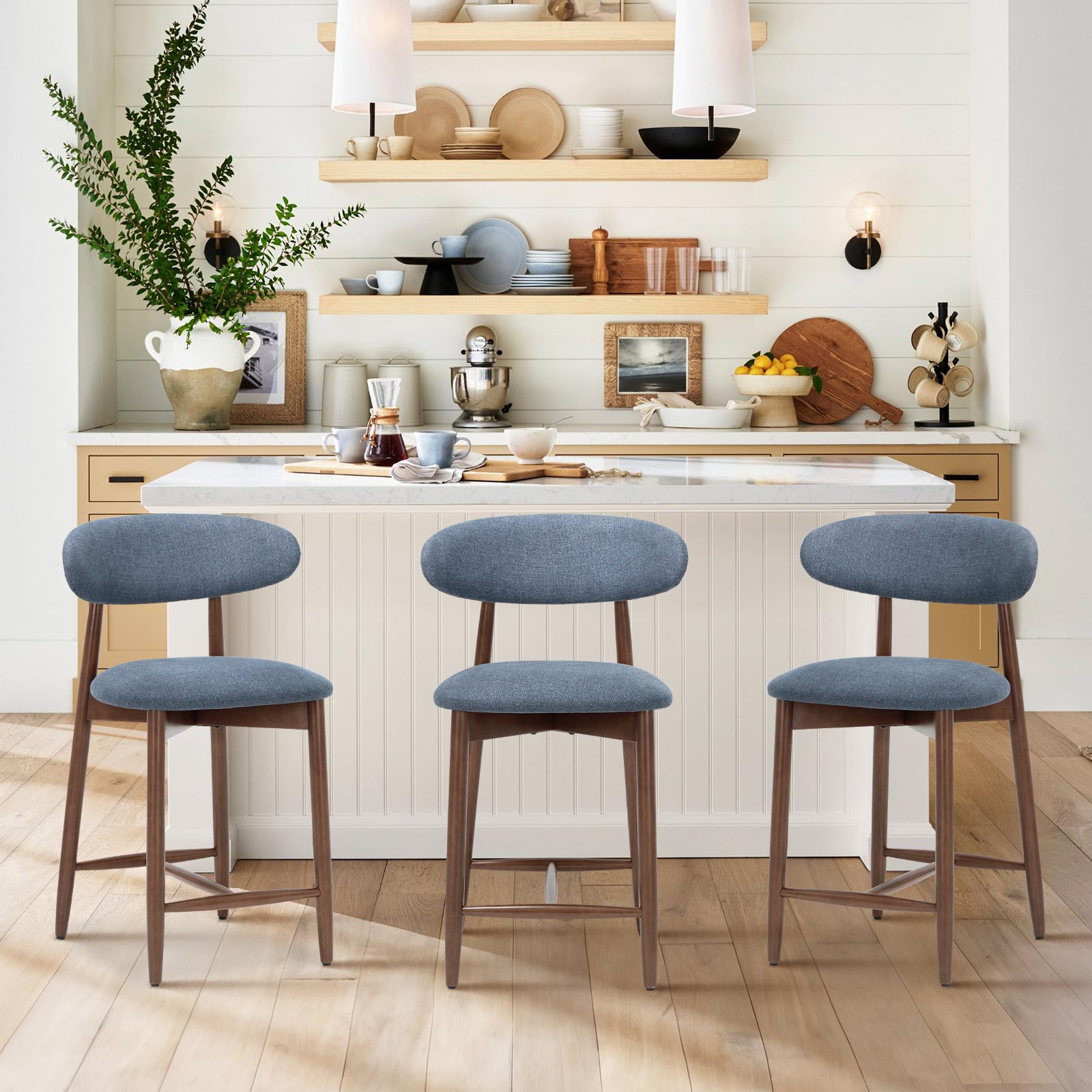 COLAMY ARLA Scandi Minimalist Dining Chair