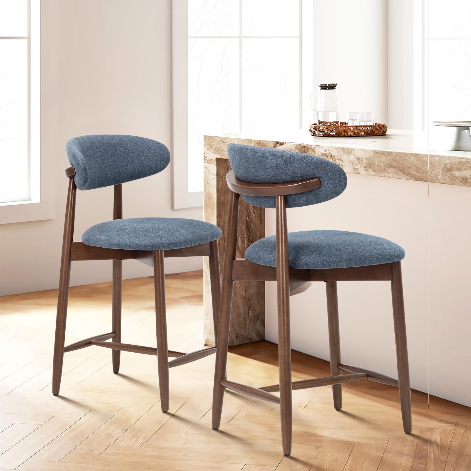 COLAMY ARLA Scandi Minimalist Dining Chair