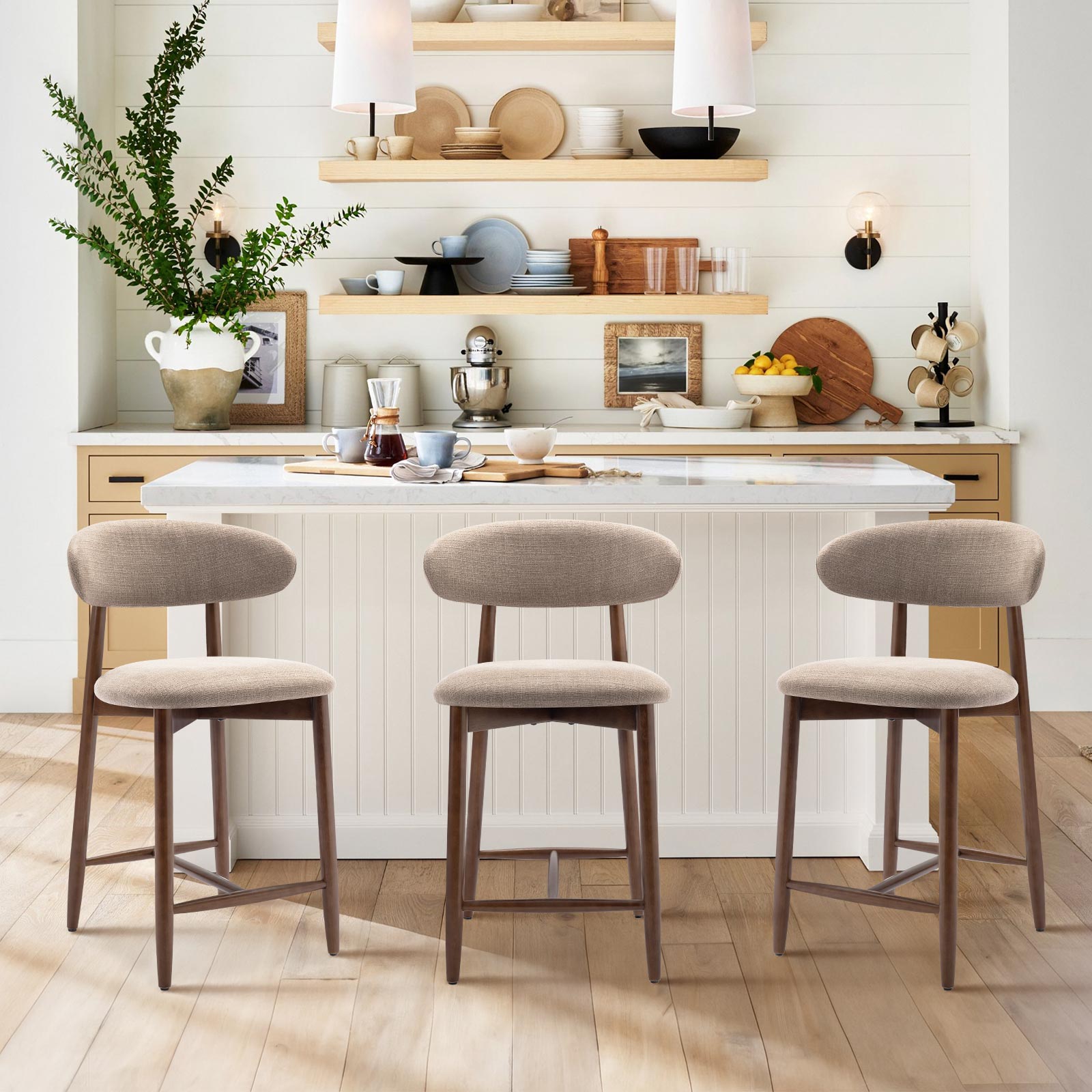 COLAMY ARLA Scandi Minimalist Dining Chair