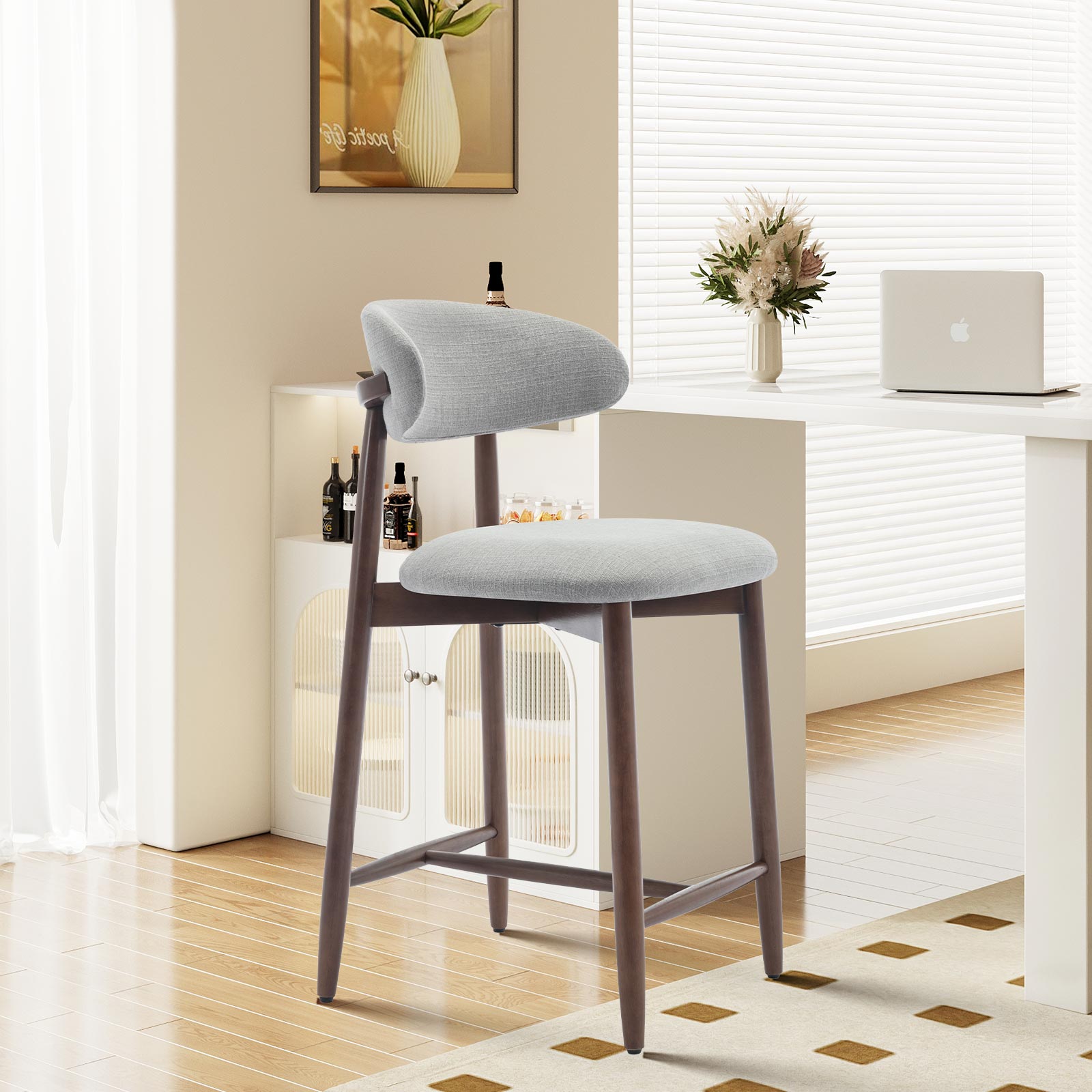 COLAMY ARLA Scandi Minimalist Dining Chair