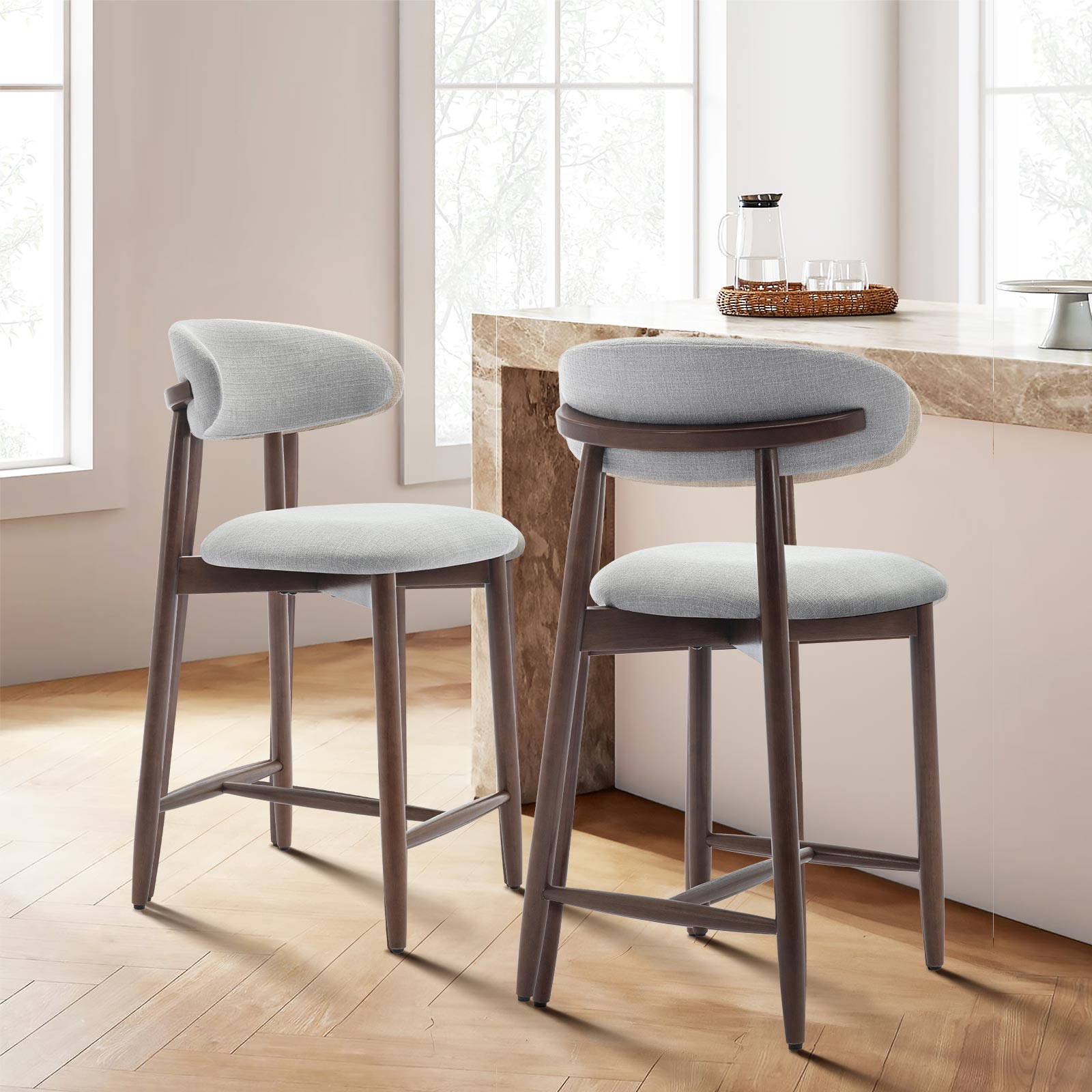 COLAMY ARLA Scandi Minimalist Dining Chair