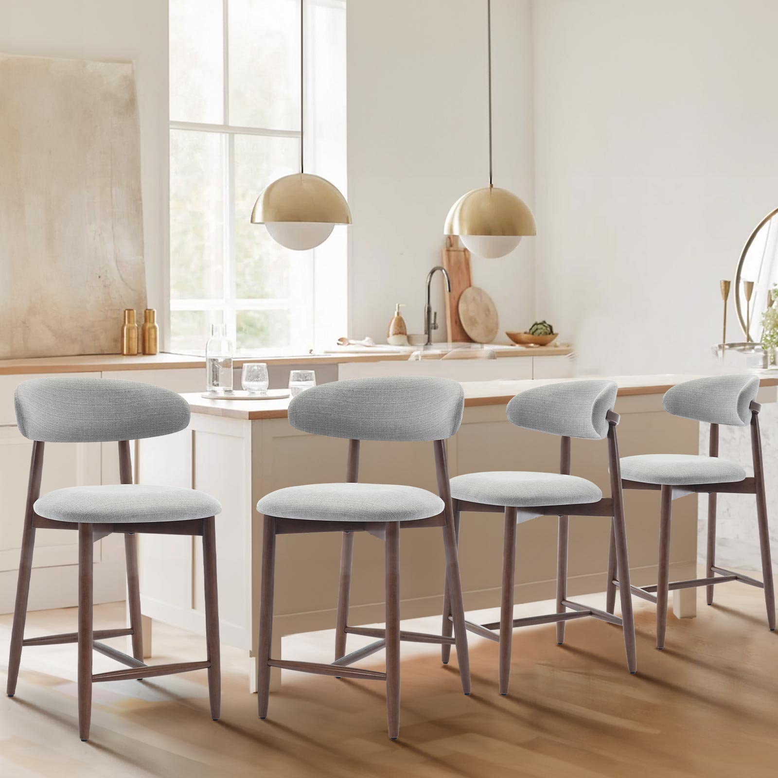 COLAMY ARLA Scandi Minimalist Dining Chair