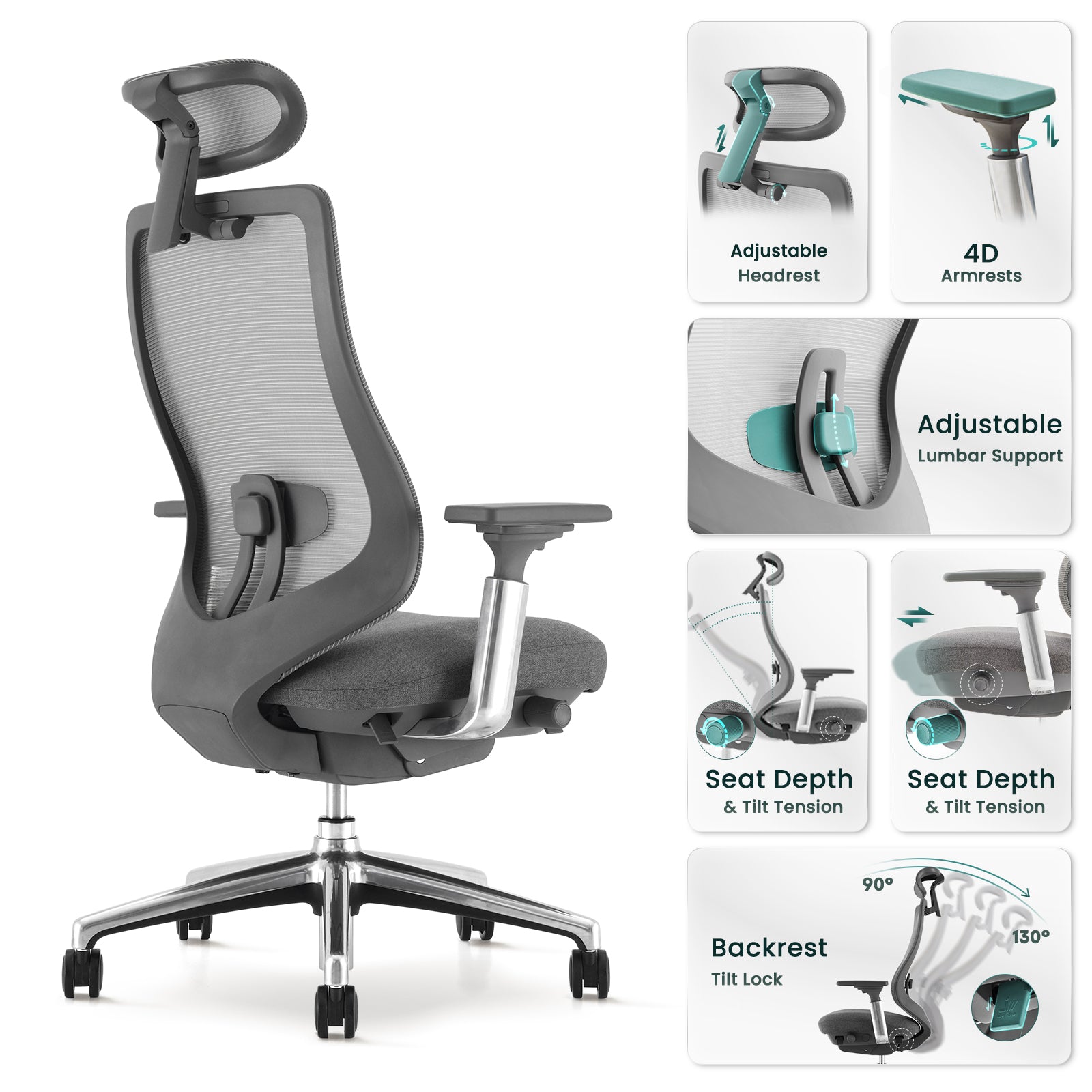 COLAMY ATLAS Executive Ergonomic Office Chair