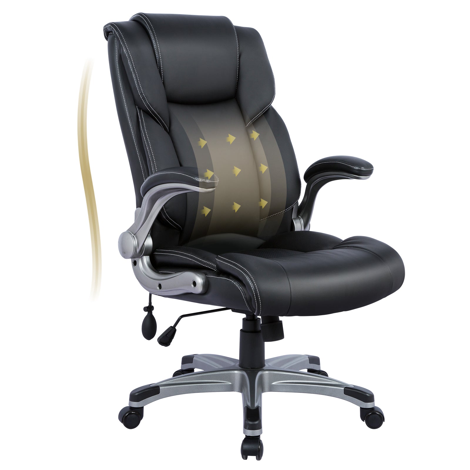 COLAMY Ergonomic Office Chair 300lbs Computer Chair With Inflatable Lumbar Support Model.2822
