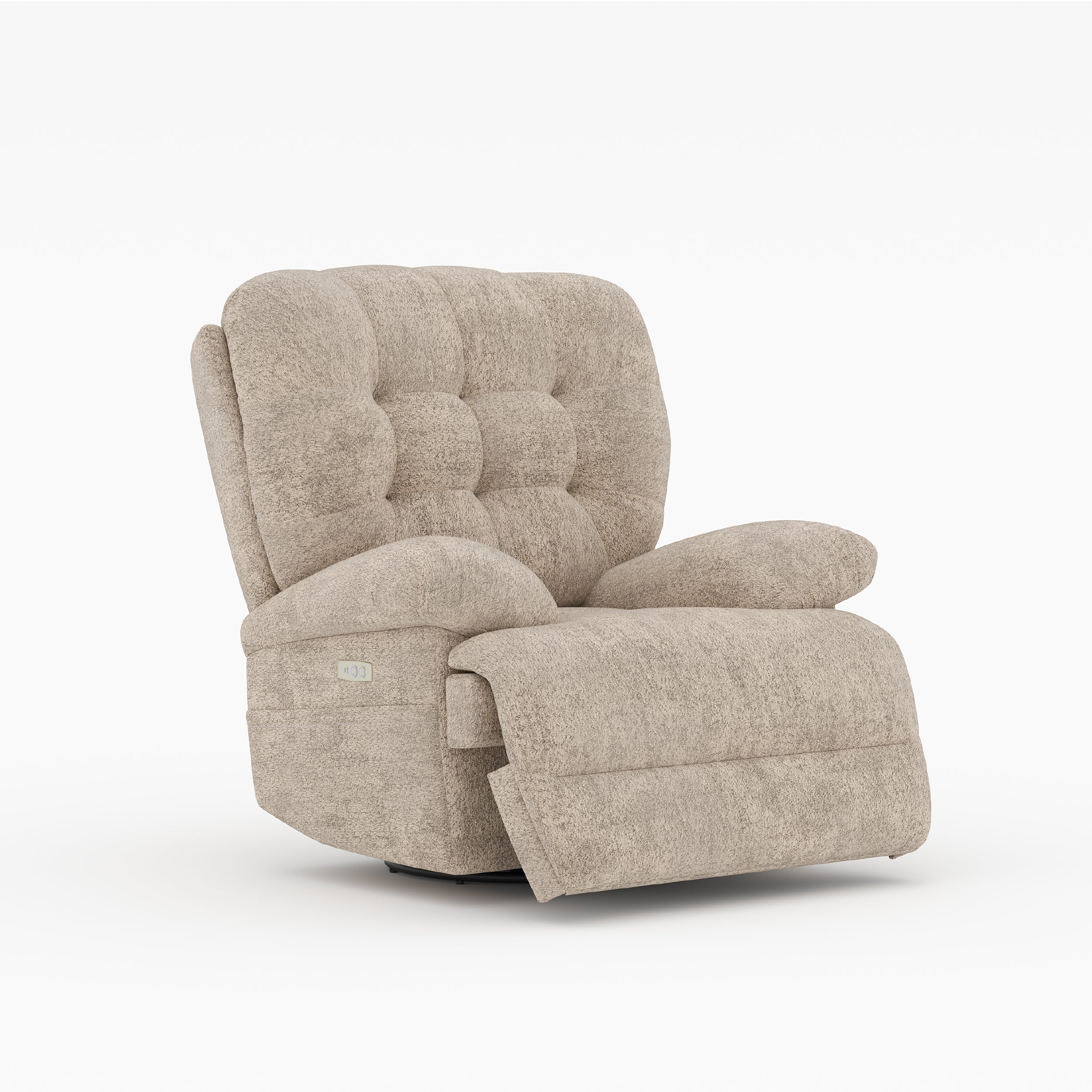 COLAMY FLOREN Plush-Power Swivel Recliner