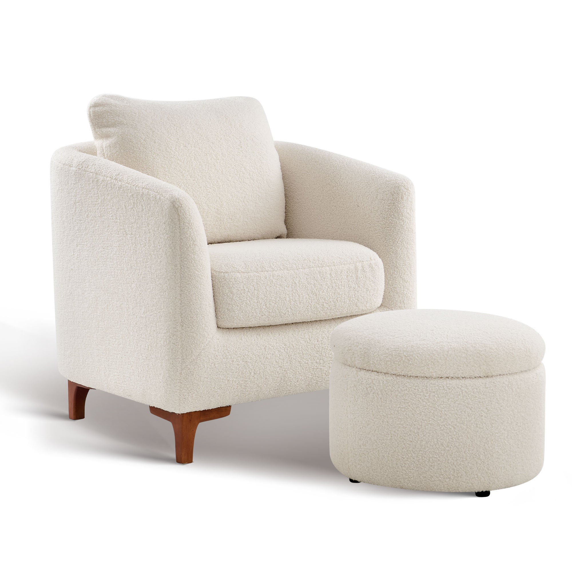 COLAMY SOLMI Scandi Cozy Accent Chair