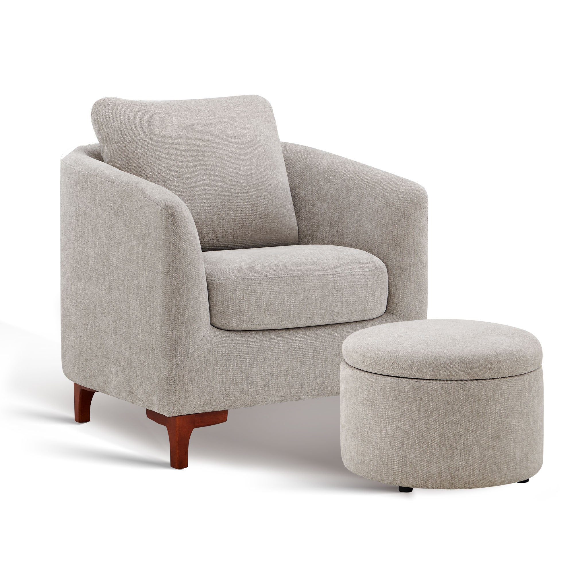 COLAMY SOLMI Scandi Cozy Accent Chair