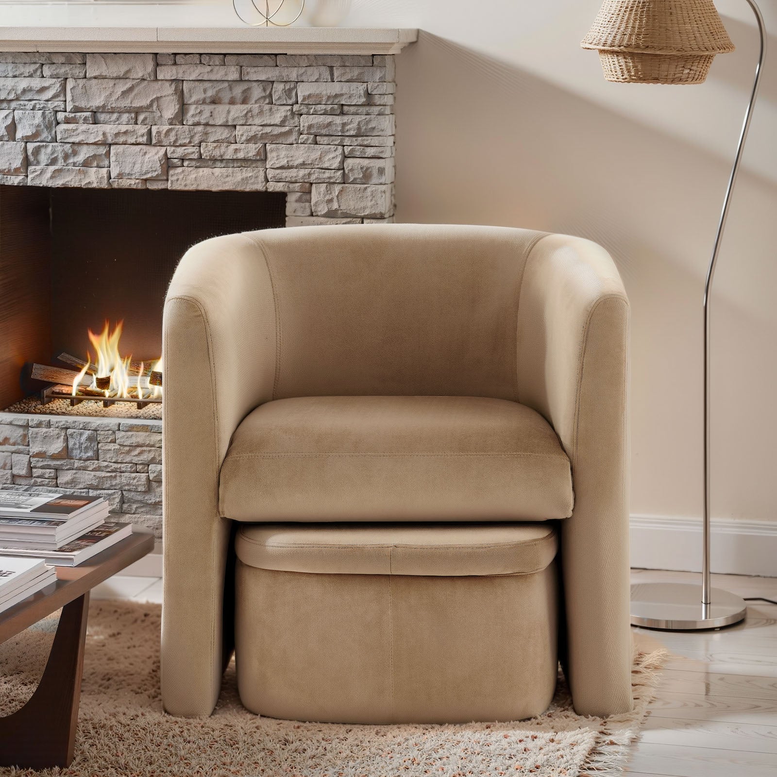 COLAMY NUIA Contemporary Minimalist Accent Chair