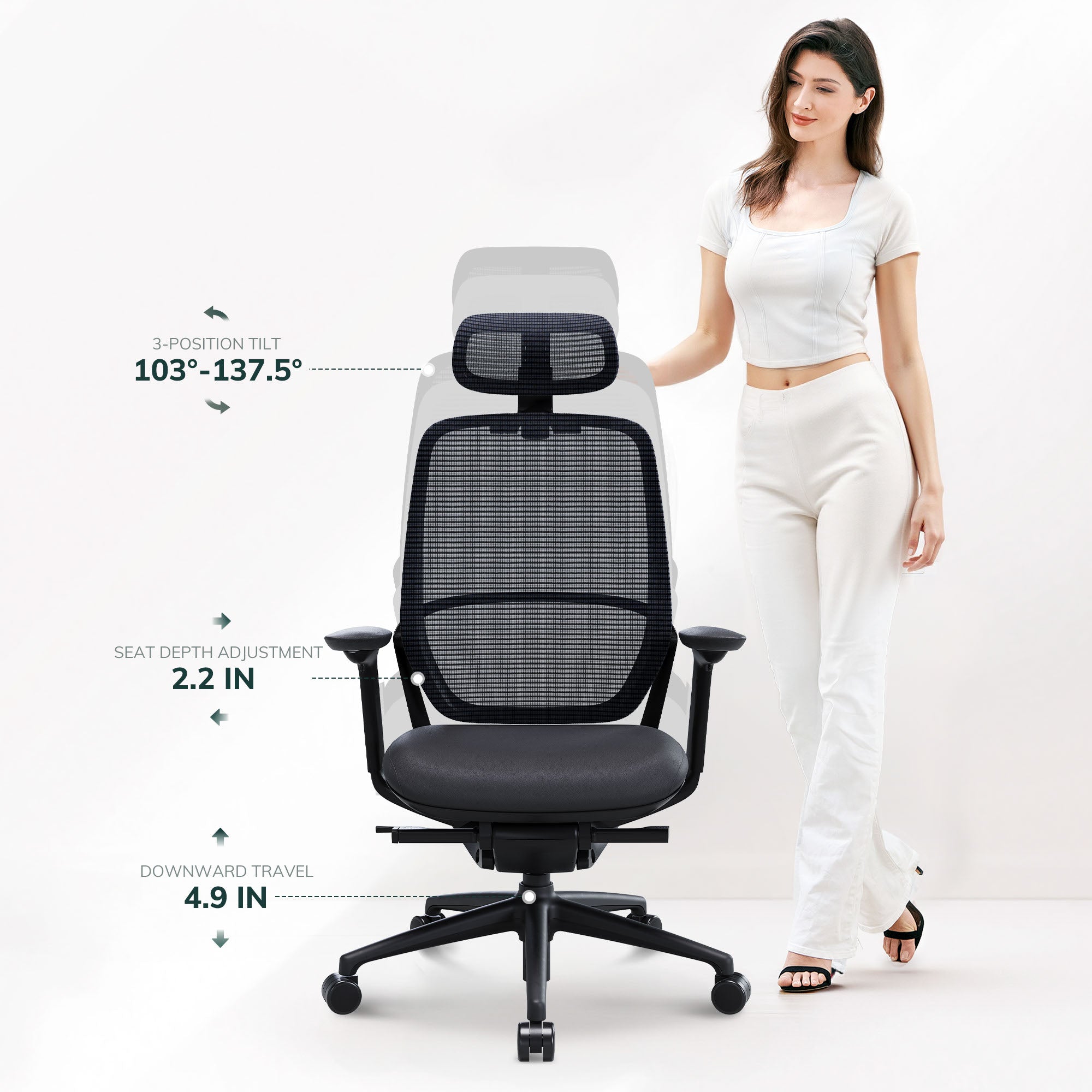 COLAMY HINA Modern Ergonomic Office Chair