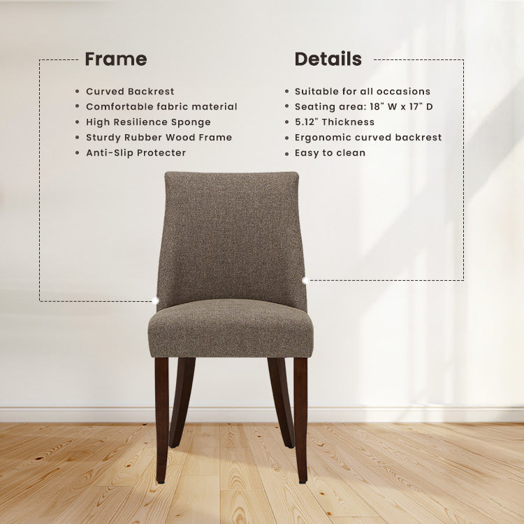 COLAMY KAVA Modern Casual Dining Chair