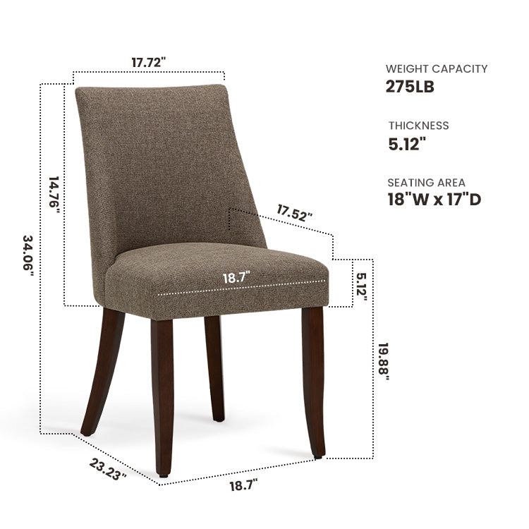 COLAMY KAVA Modern Casual Dining Chair