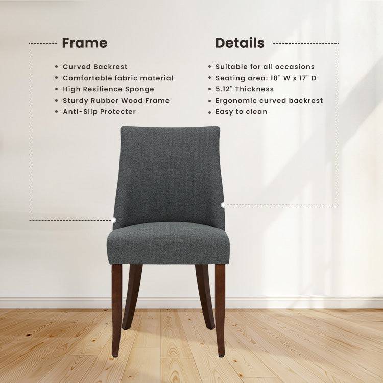 COLAMY KAVA Modern Casual Dining Chair