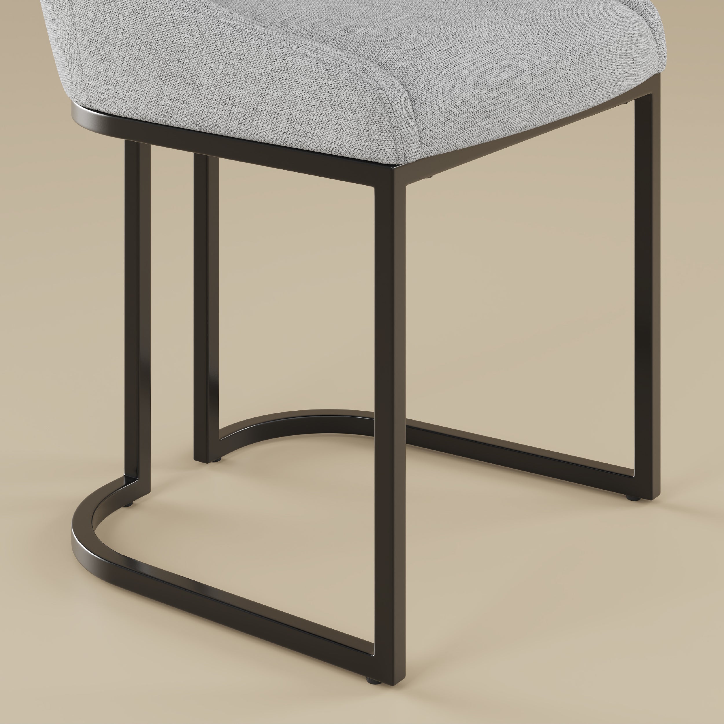 COLAMY LOFT Industrial U-Base Dining Chair