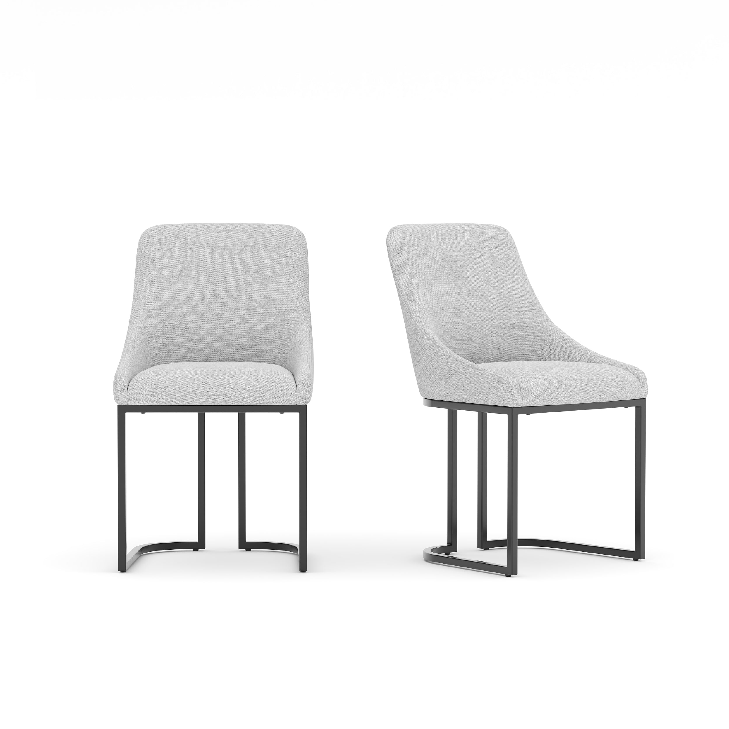 COLAMY LOFT Industrial U-Base Dining Chair