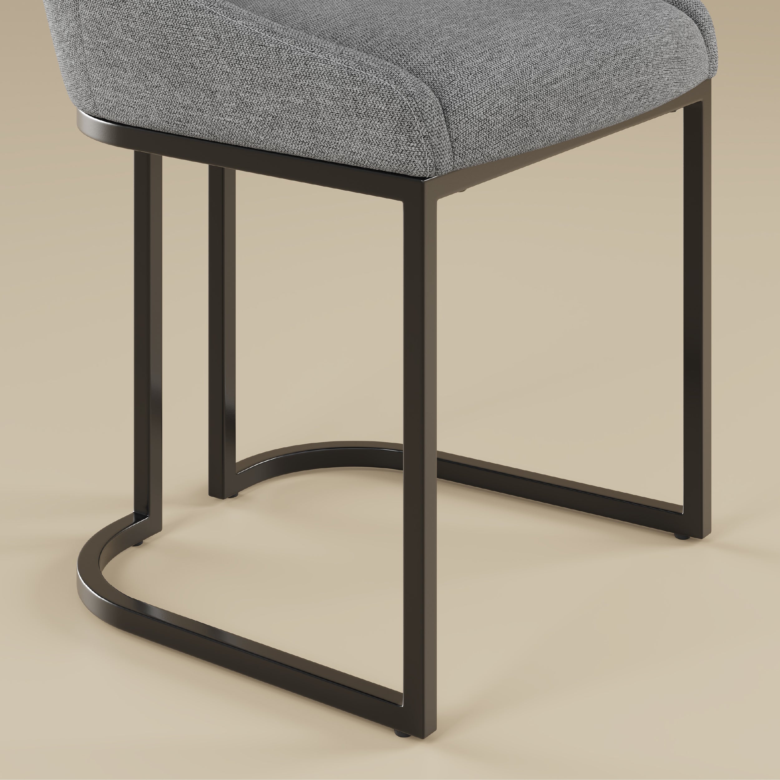 COLAMY LOFT Industrial U-Base Dining Chair