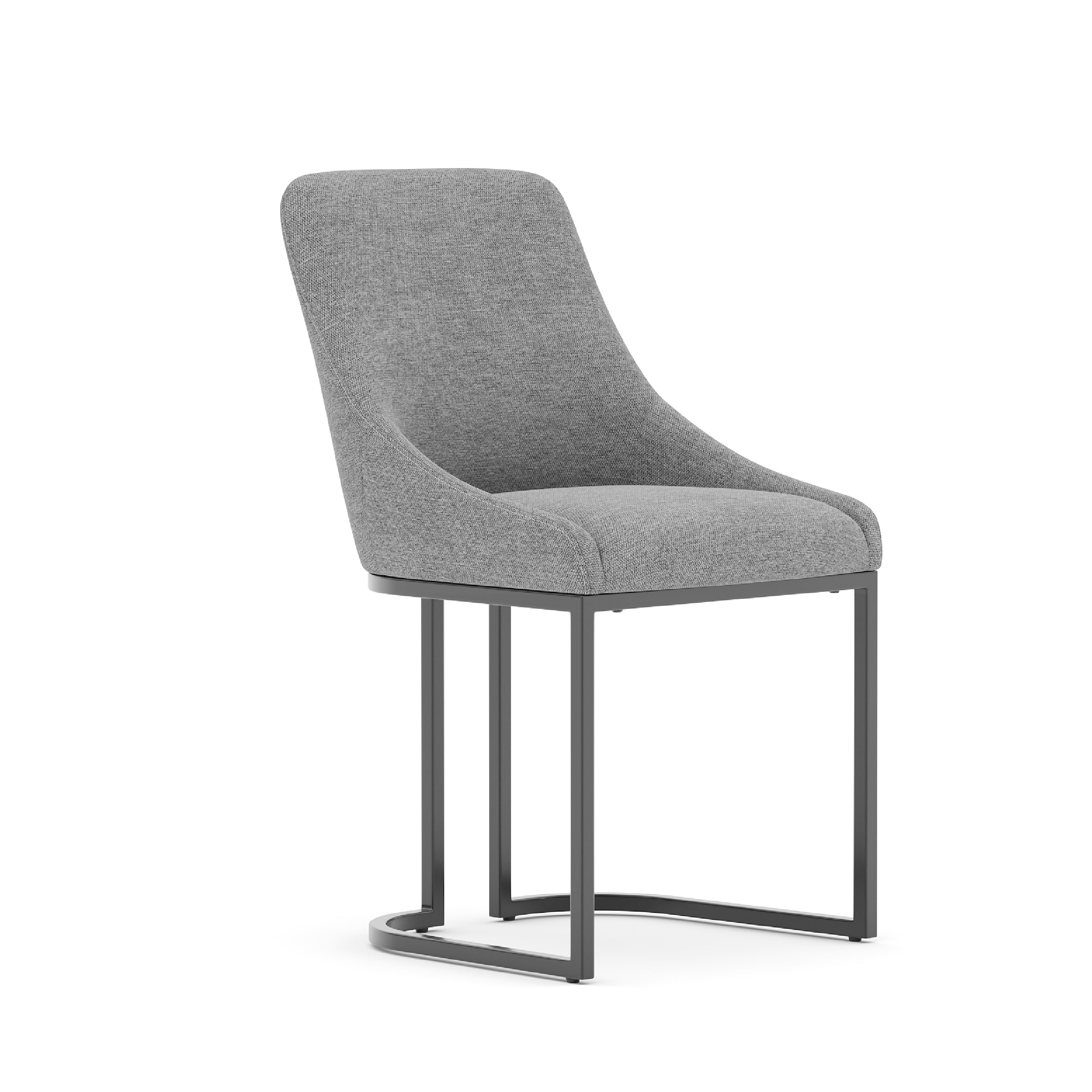 COLAMY LOFT Industrial U-Base Dining Chair