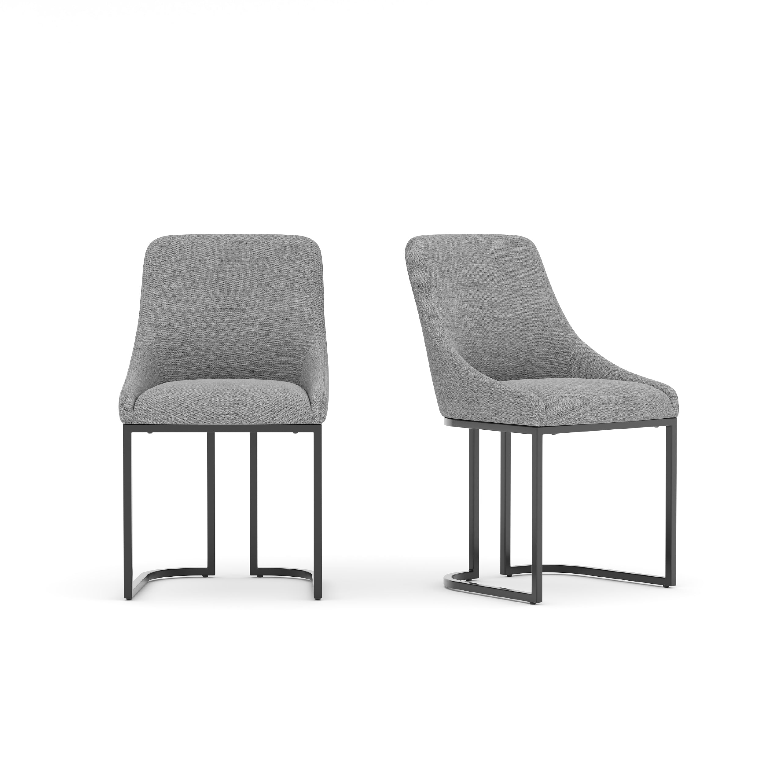 COLAMY LOFT Industrial U-Base Dining Chair